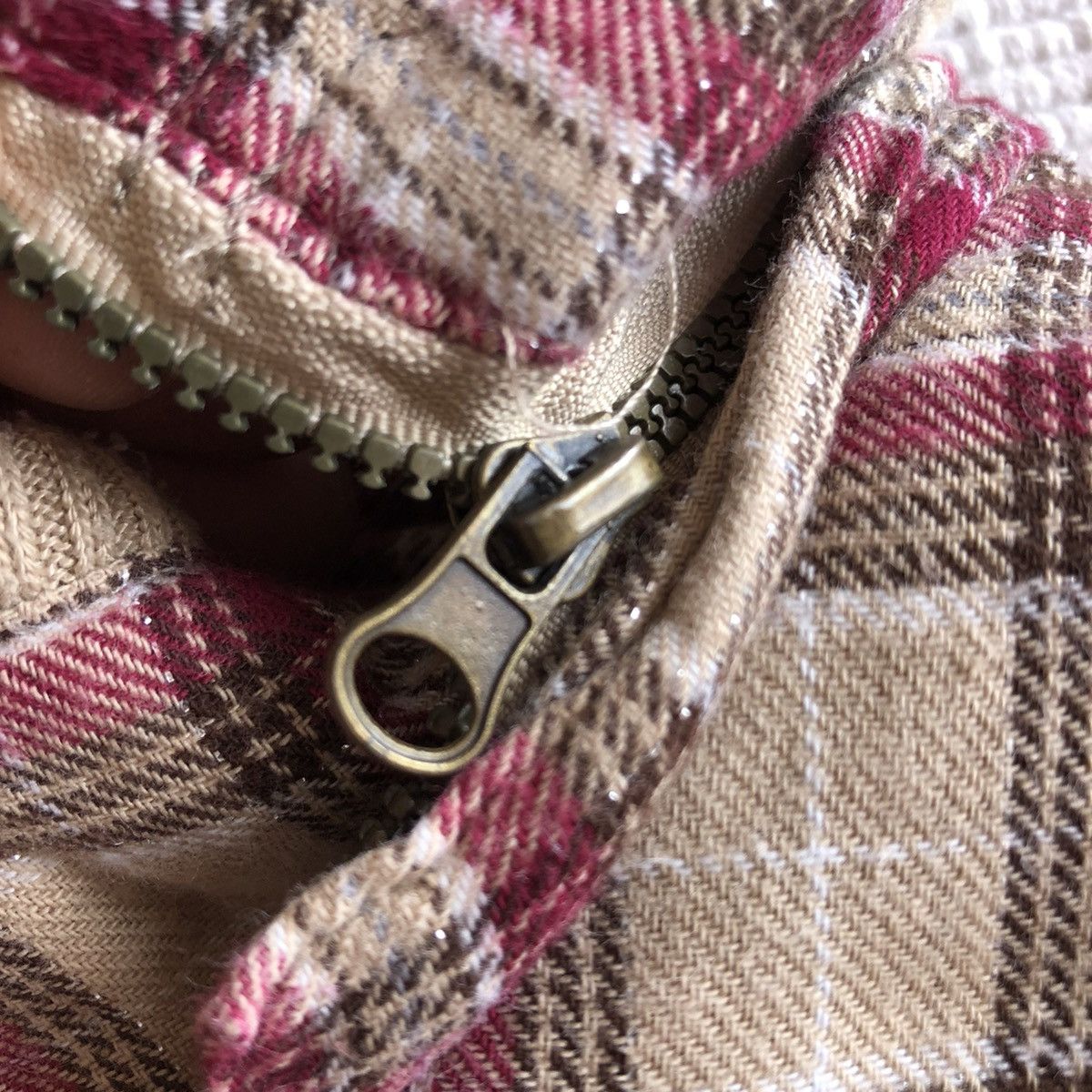Japanese Brand Vintage 90's Checkered Sweater Zipper Hoodie by GRECOT Size US S / EU 44-46 / 1 - 7 Thumbnail