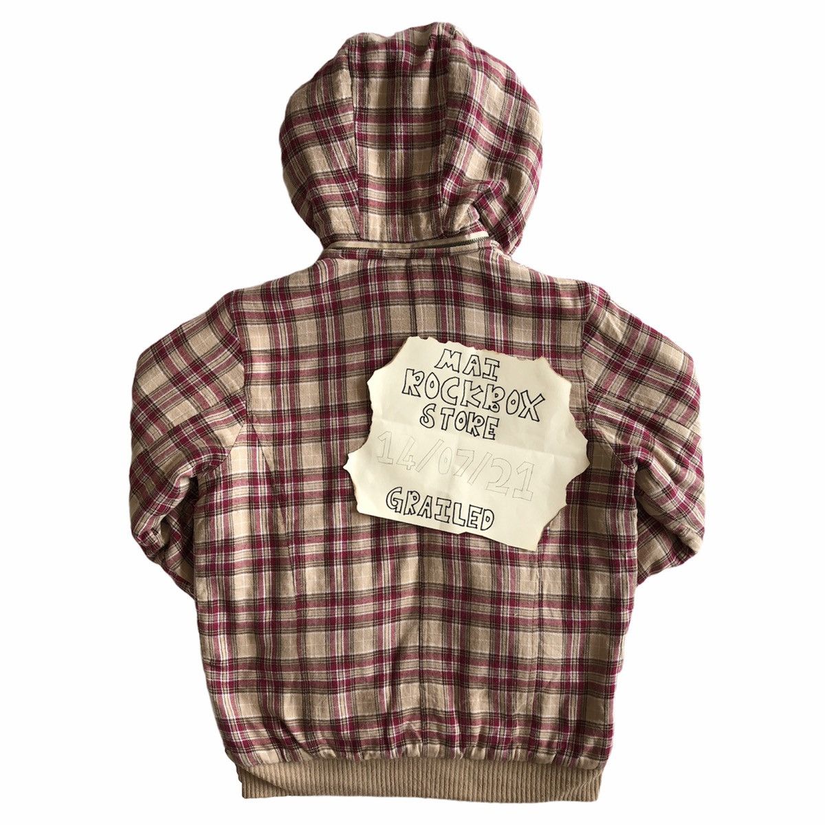 Japanese Brand Vintage 90's Checkered Sweater Zipper Hoodie by GRECOT Size US S / EU 44-46 / 1 - 5 Thumbnail