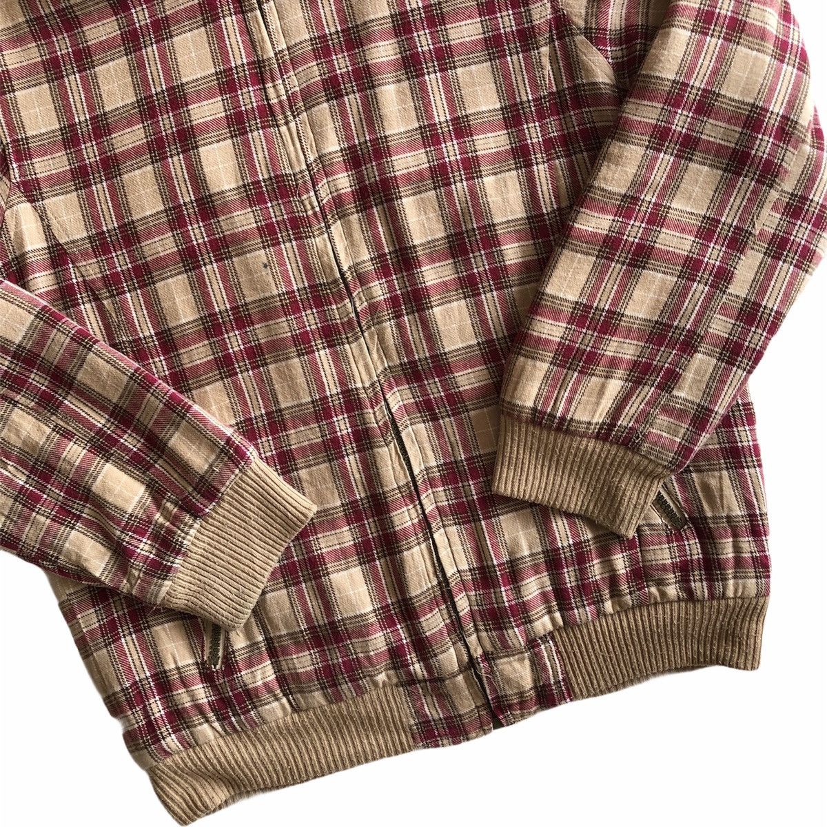 Japanese Brand Vintage 90's Checkered Sweater Zipper Hoodie by GRECOT Size US S / EU 44-46 / 1 - 3 Thumbnail