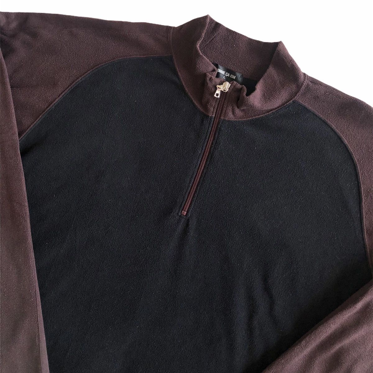 Comme Ca Ism Vintage Long Sleeve Tee Quarter Zipper by Comme Ca Ism Size US M / EU 48-50 / 2 - 2 Thumbnail