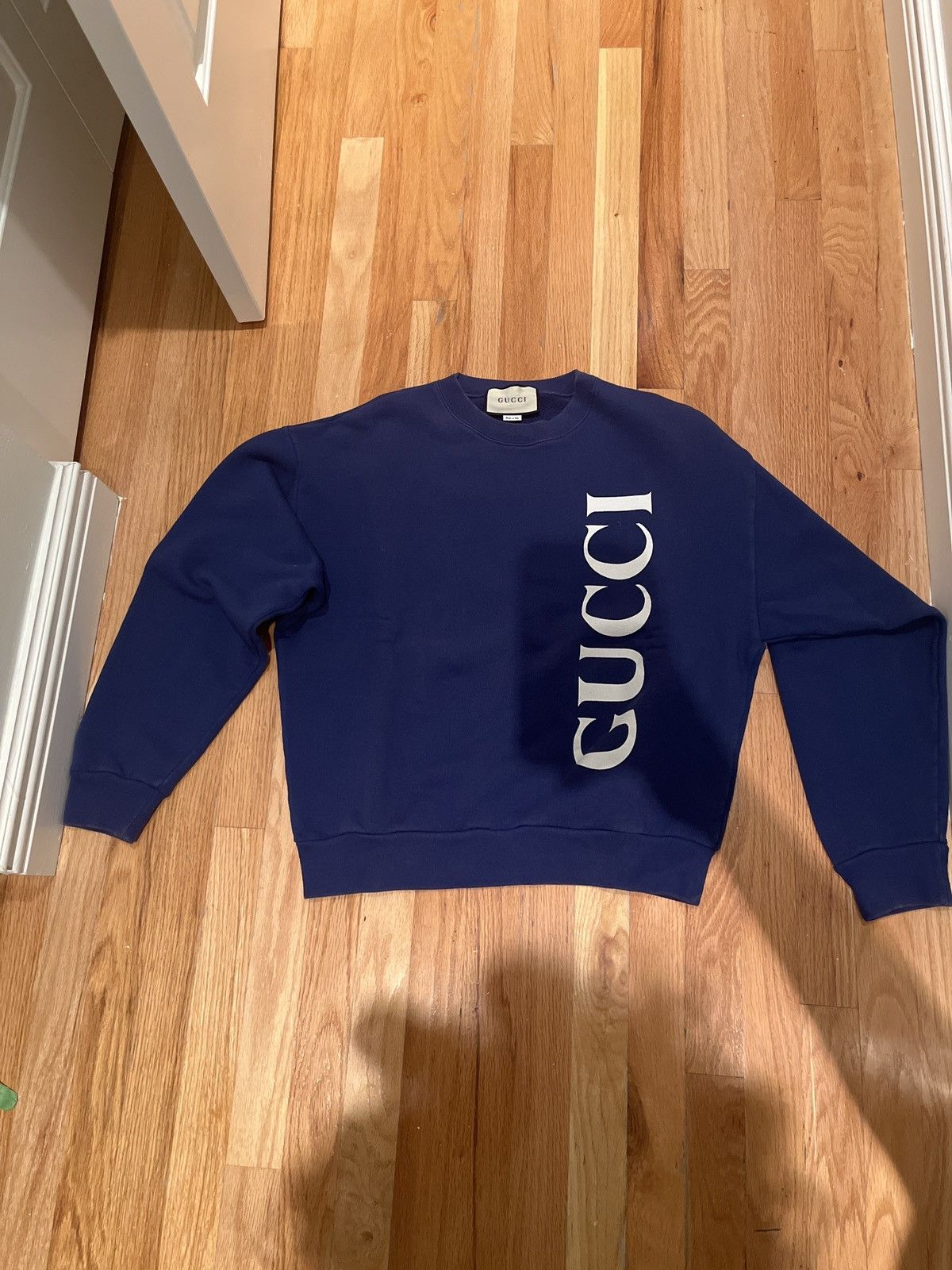 image of Gucci Blue Sweatshirt, Men's (Size Small)