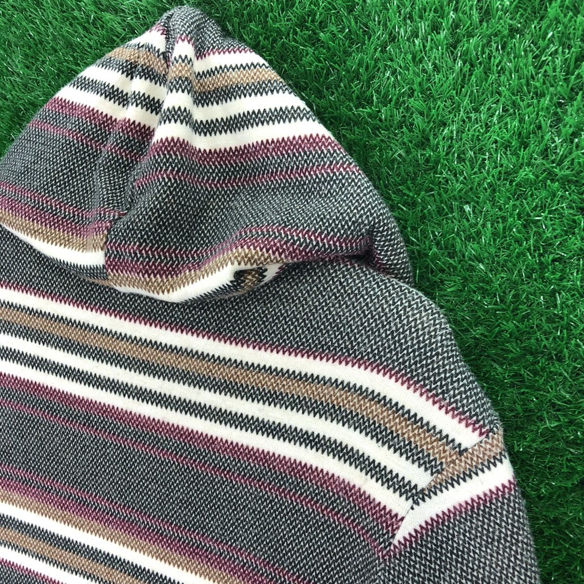 Japanese Brand Vintage Navajo Knit Sweater Hoodie Fleece Lining by Rackbird Size US M / EU 48-50 / 2 - 5 Thumbnail
