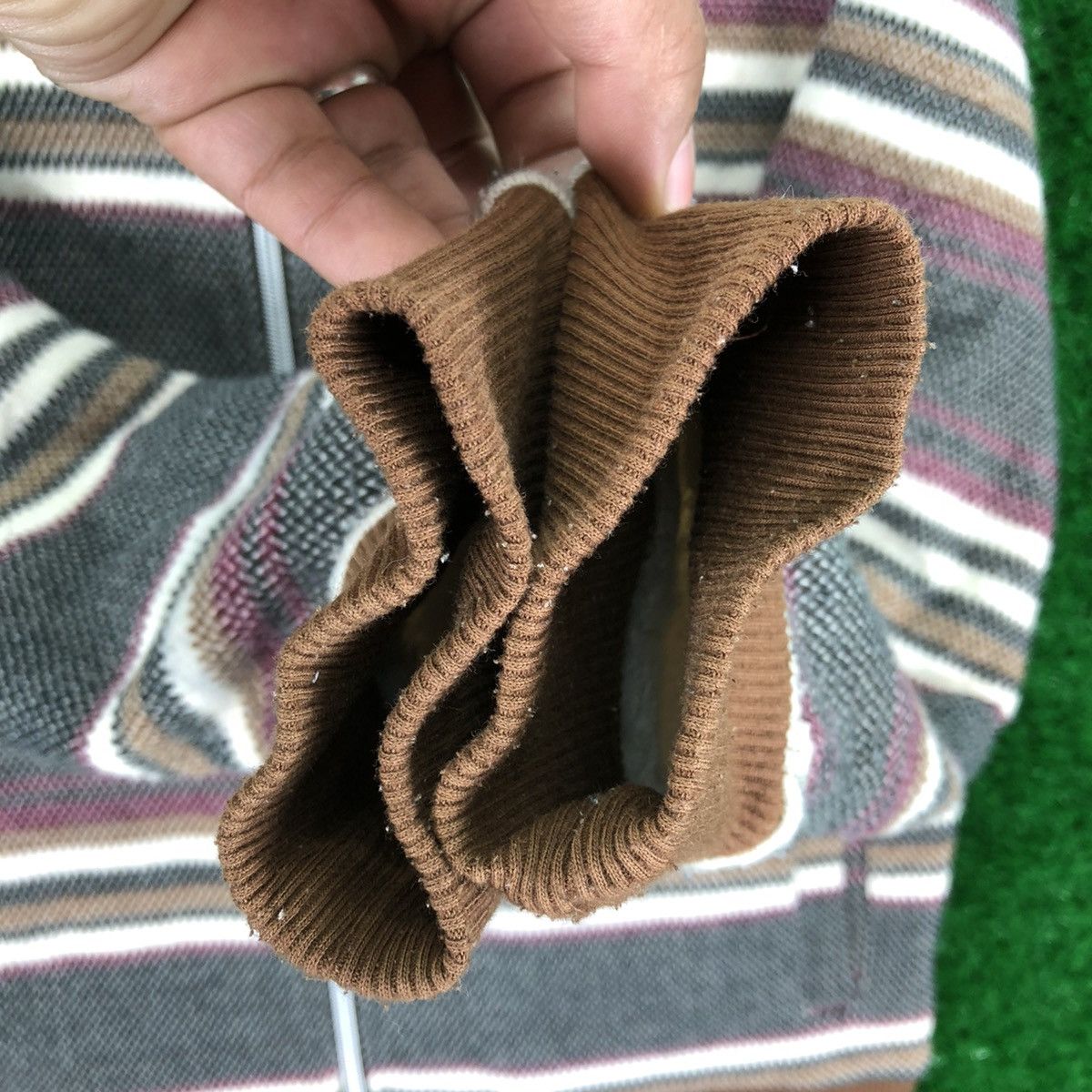 Japanese Brand Vintage Navajo Knit Sweater Hoodie Fleece Lining by Rackbird Size US M / EU 48-50 / 2 - 10 Thumbnail