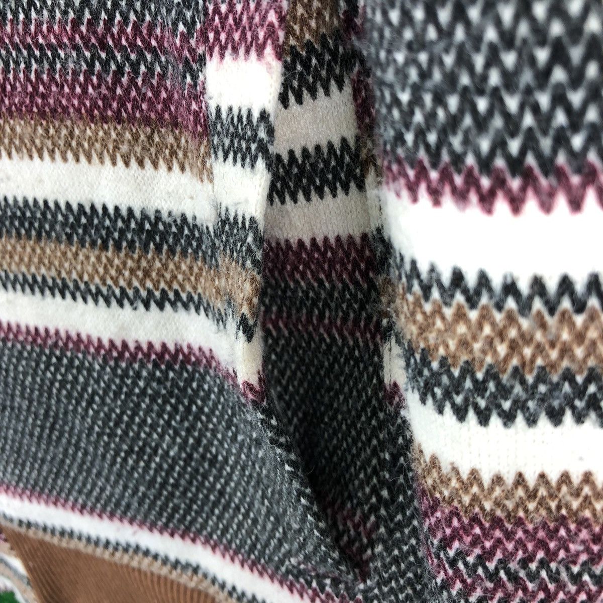 Japanese Brand Vintage Navajo Knit Sweater Hoodie Fleece Lining by Rackbird Size US M / EU 48-50 / 2 - 9 Thumbnail
