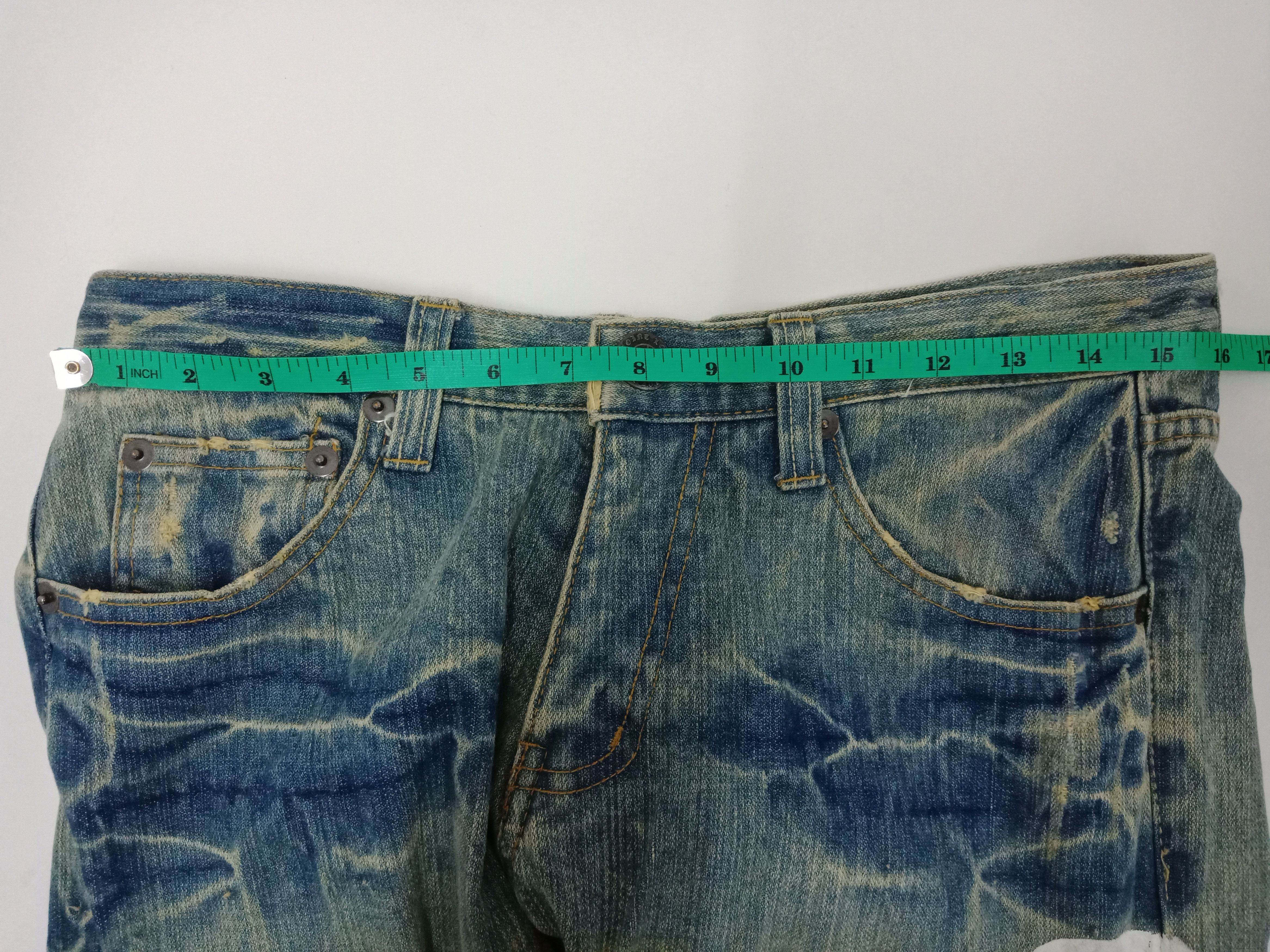 In The Attic Loma Doine Anarchy Peace Mudwash Distressed Flare Size US 31 - 10 Thumbnail