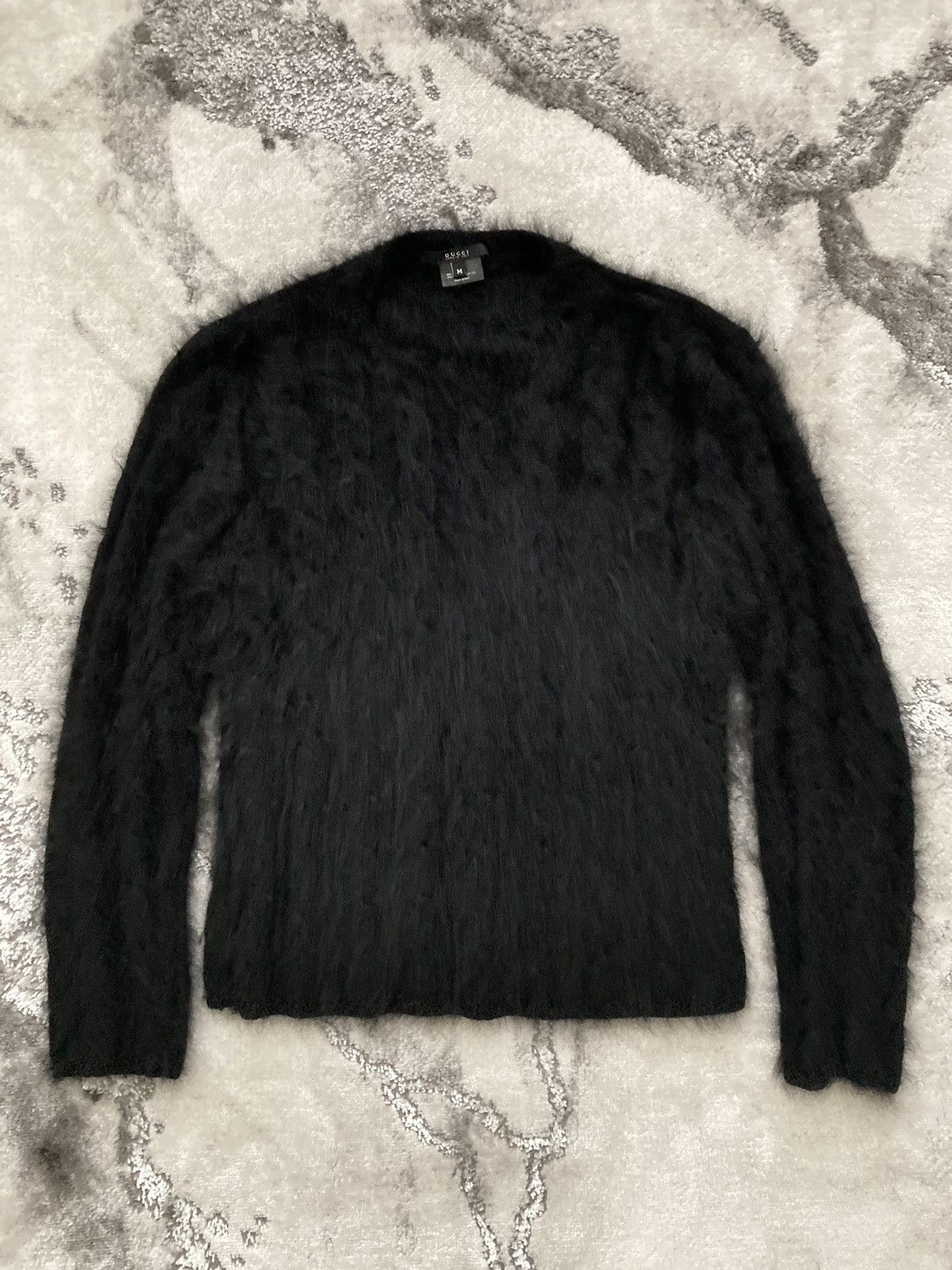 Gucci Angora Cable Knit Sweater | Grailed