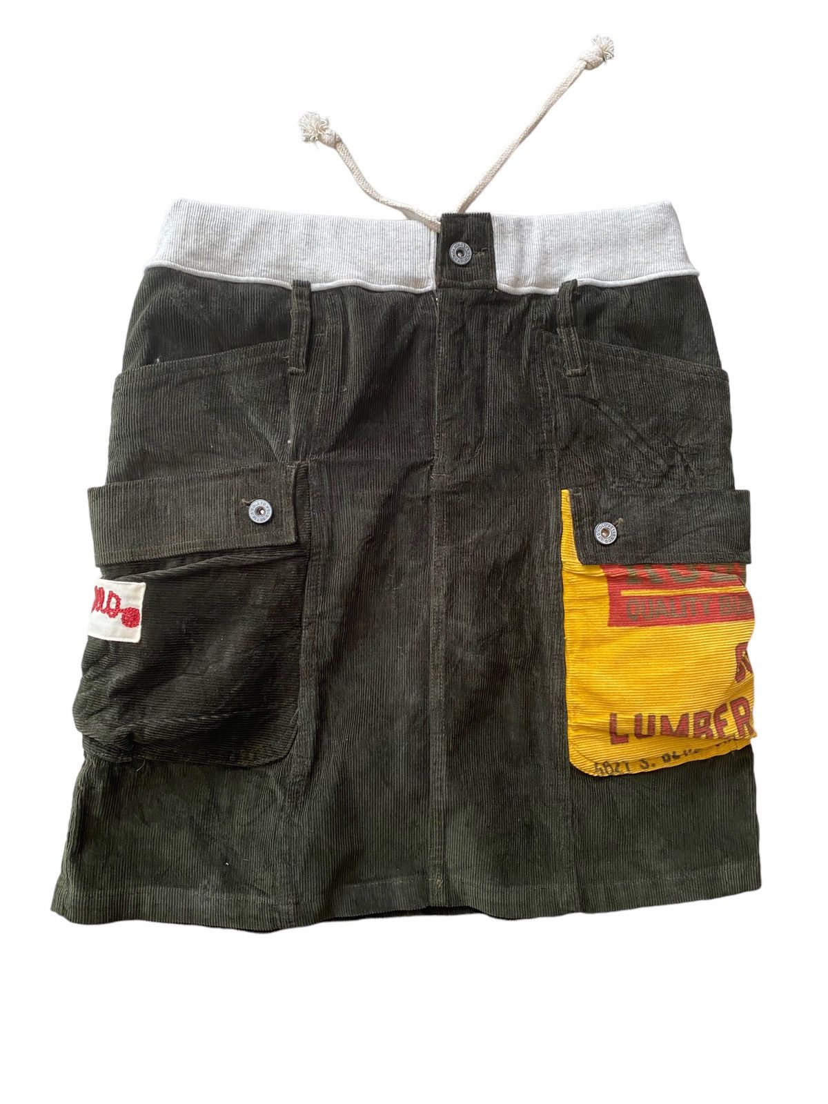 Hysteric Glamour Old Betty'S co.Ltd corduroy Skirt Design Pachwork pocket Size 30" / US 8 / IT 44 - 1 Thumbnail
