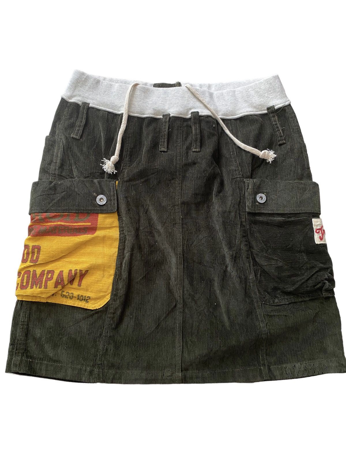 Hysteric Glamour Old Betty'S co.Ltd corduroy Skirt Design Pachwork pocket Size 30" / US 8 / IT 44 - 9 Thumbnail