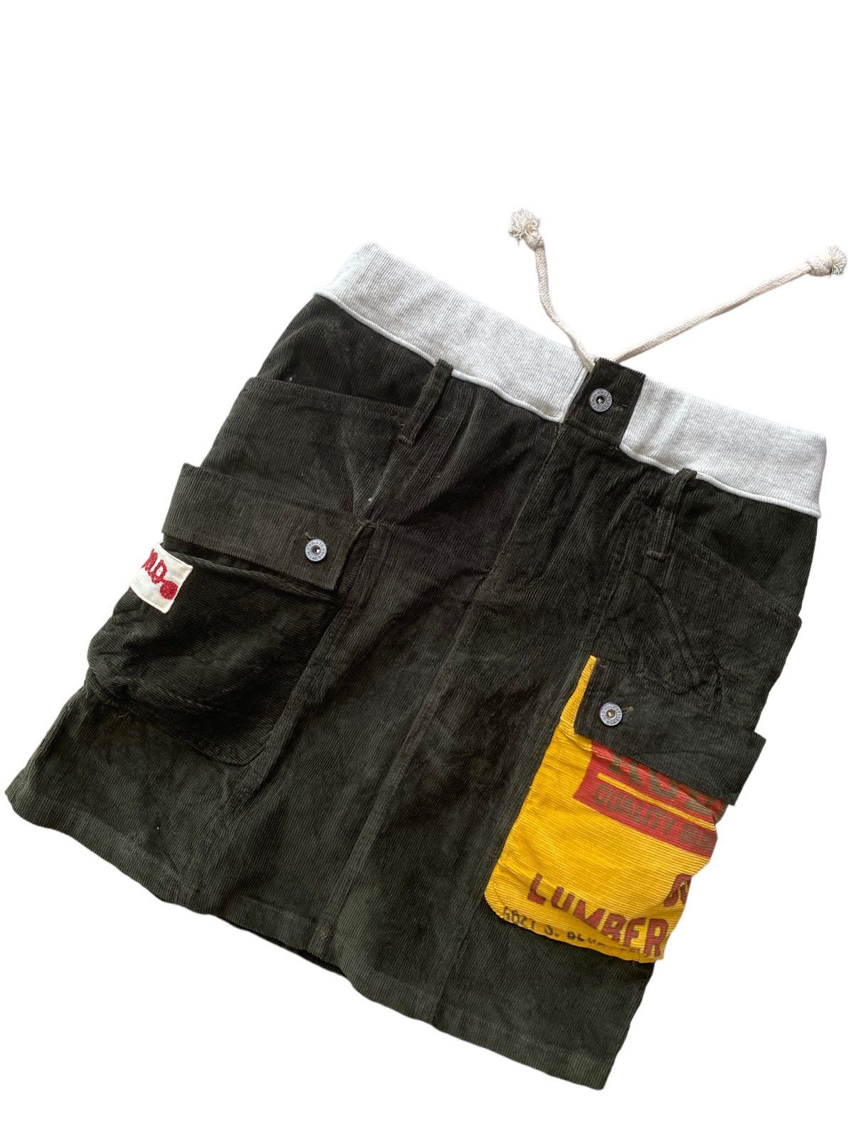 Hysteric Glamour Old Betty'S co.Ltd corduroy Skirt Design Pachwork pocket Size 30" / US 8 / IT 44 - 2 Thumbnail