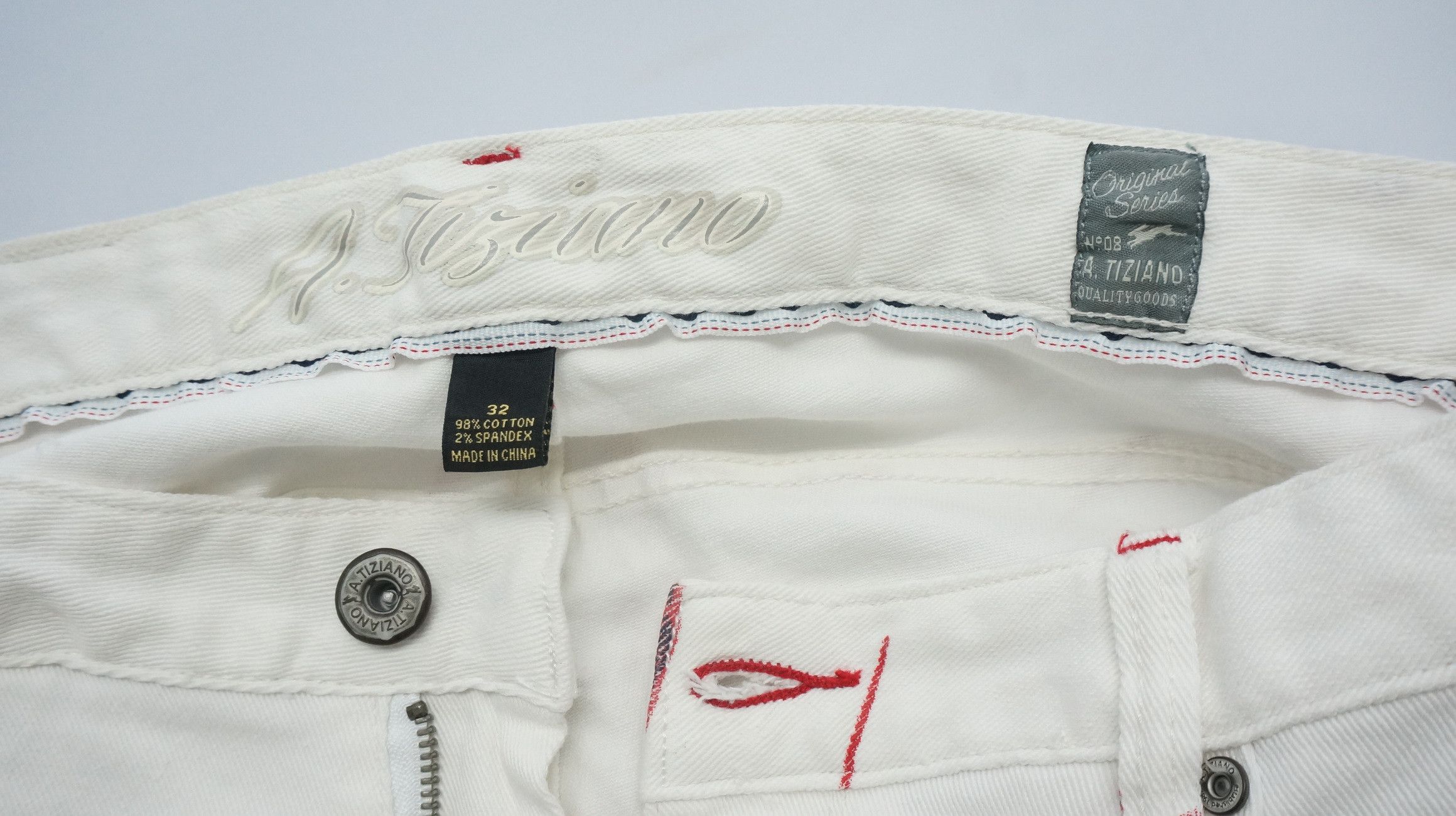 Other 🔥 Dope Bloodspill Printed 🔥 Design Offwhite jeans Size US 37 - 14 Thumbnail