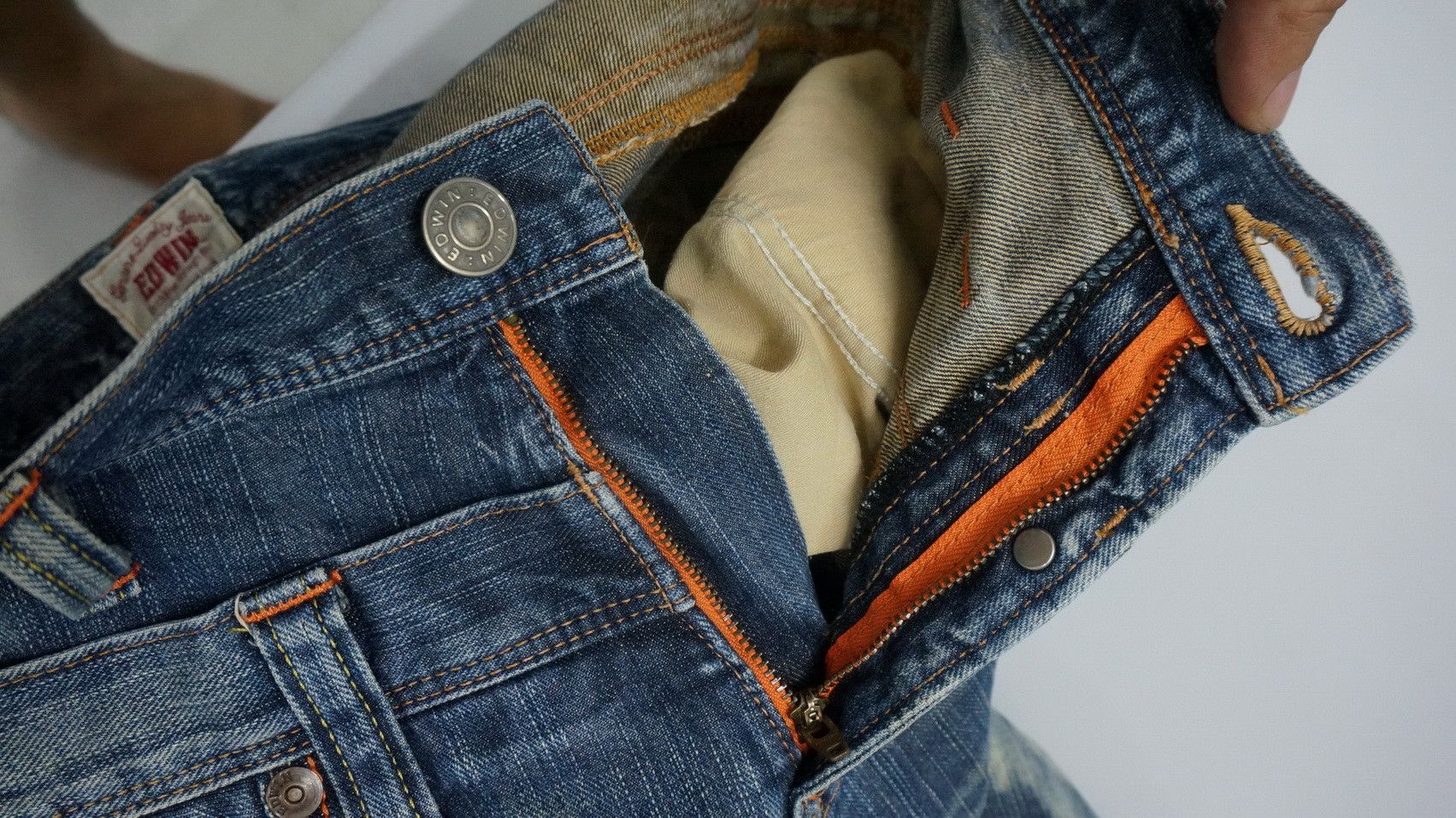 Edwin Rare! EDWIN XV Vintage Double Waist Acid Wash Jeans Size US 32 / EU 48 - 22 Thumbnail