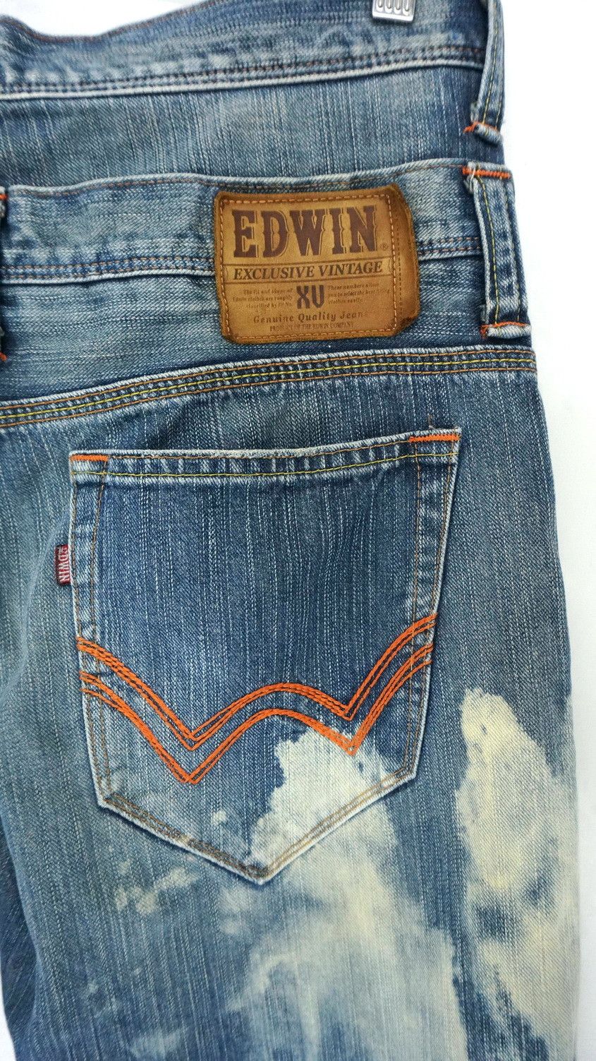Edwin Rare! EDWIN XV Vintage Double Waist Acid Wash Jeans Size US 32 / EU 48 - 10 Thumbnail
