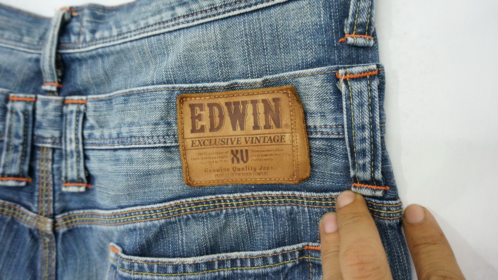 Edwin Rare! EDWIN XV Vintage Double Waist Acid Wash Jeans Size US 32 / EU 48 - 12 Thumbnail