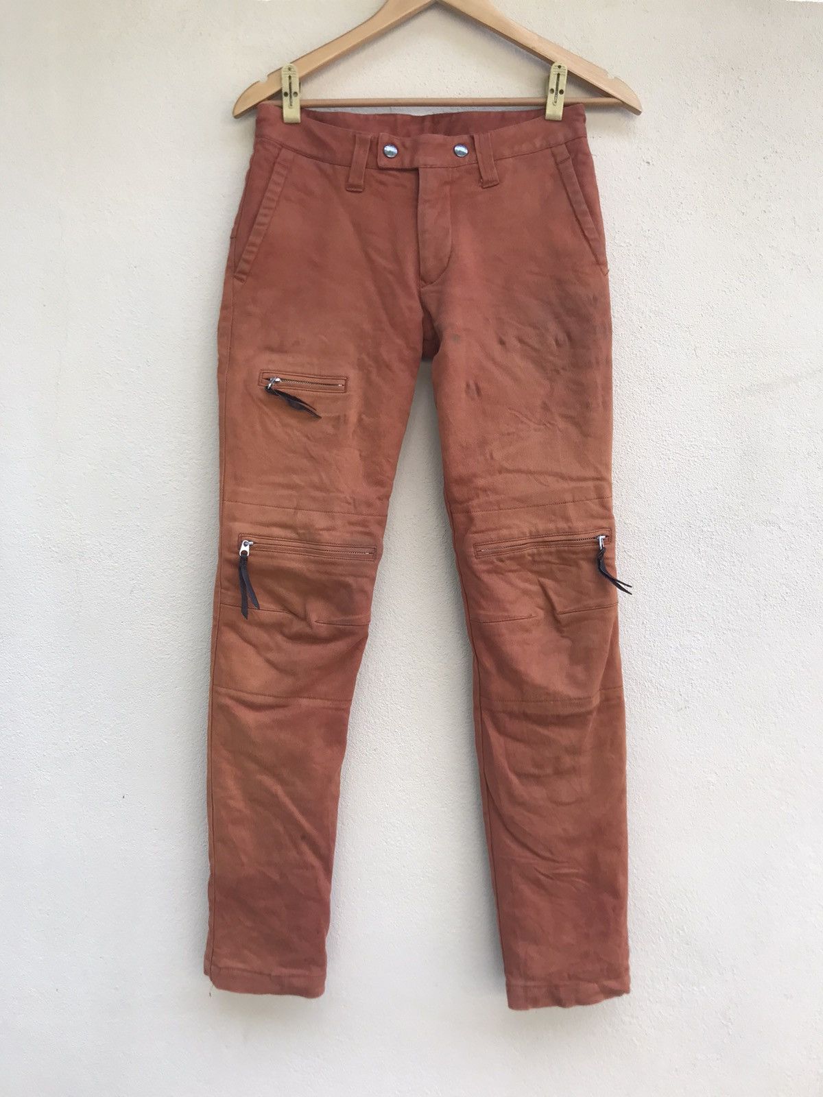 Japanese Brand Japanese MaxFritz Skinny fit Biker Double knee Pant Size US 29 - 1 Thumbnail