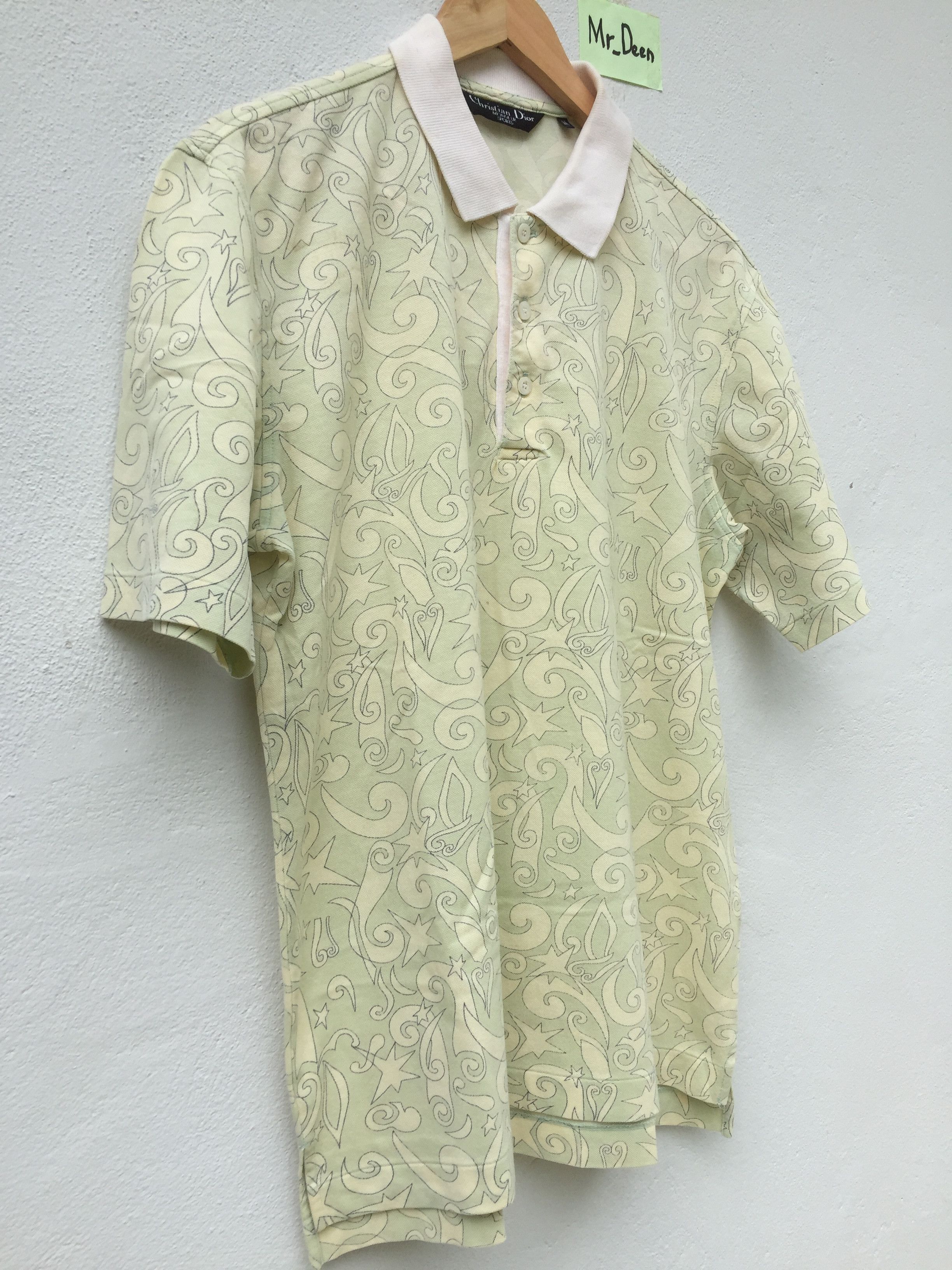 Christian Dior Monsieur Vtg Christian Dior Monsieur Polo Shirt Nice Design Allover Size US M / EU 48-50 / 2 - 3 Thumbnail