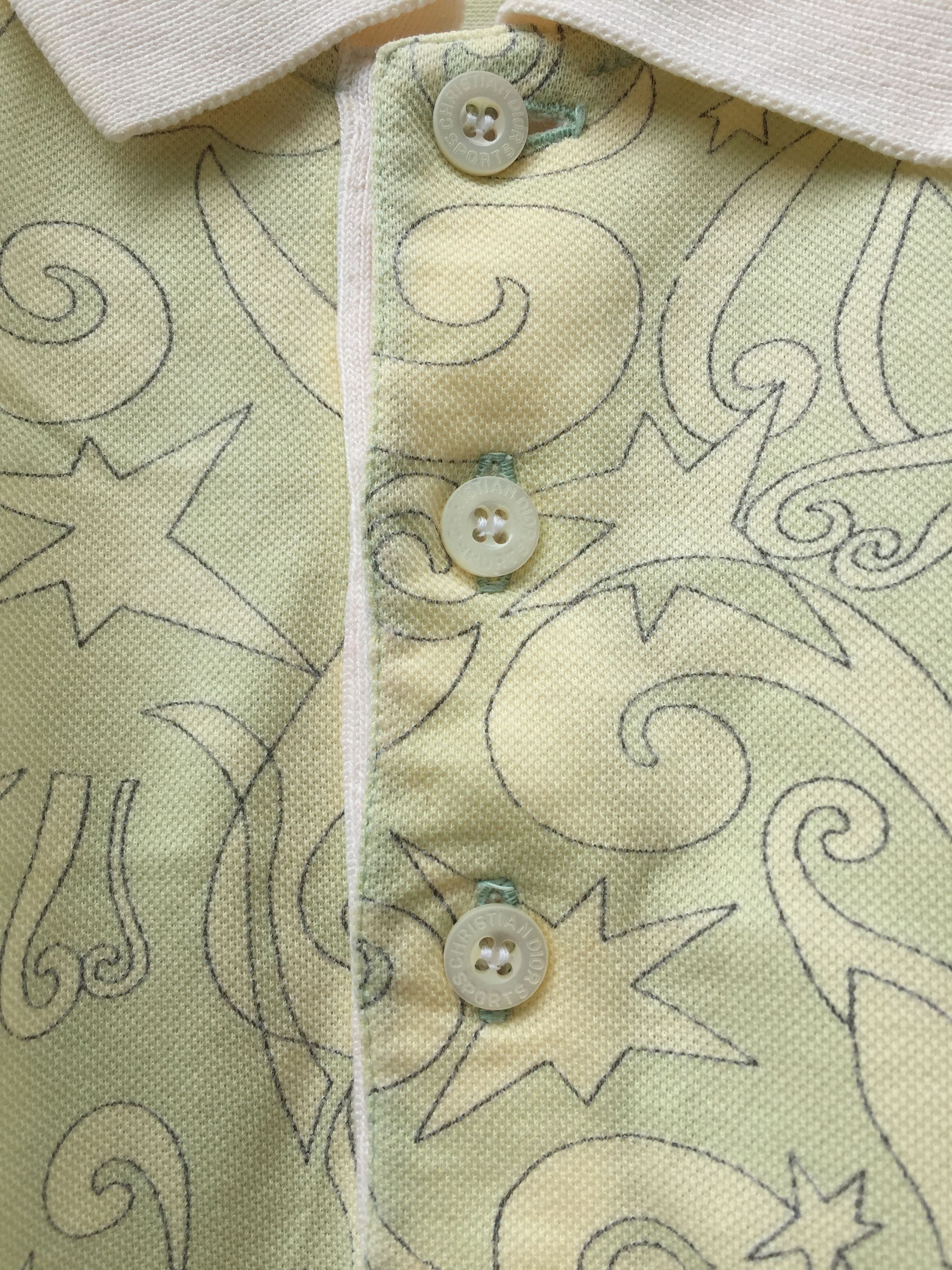 Christian Dior Monsieur Vtg Christian Dior Monsieur Polo Shirt Nice Design Allover Size US M / EU 48-50 / 2 - 5 Thumbnail
