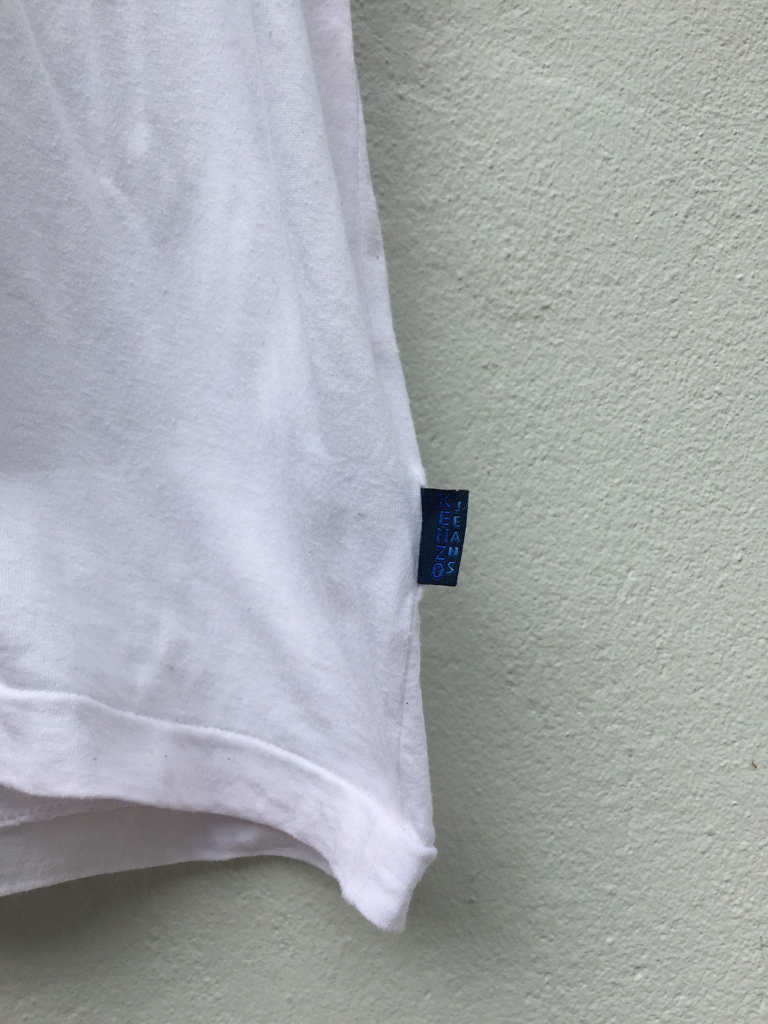 Kenzo Rare Vintage 90s White KENZO Jeans Logo Tee Size US L / EU 52-54 / 3 - 6 Thumbnail