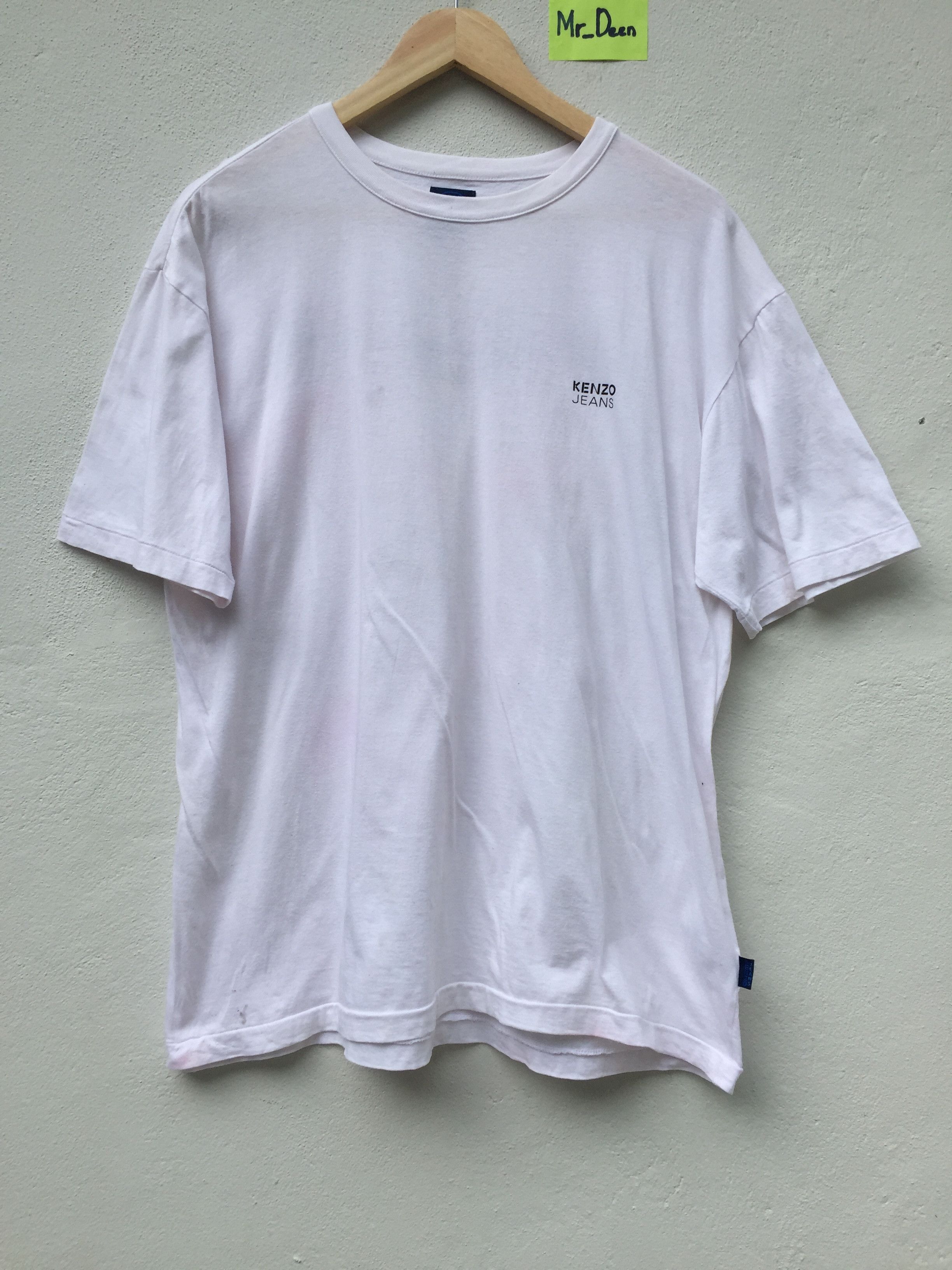 Kenzo Rare Vintage 90s White KENZO Jeans Logo Tee Size US L / EU 52-54 / 3 - 3 Thumbnail