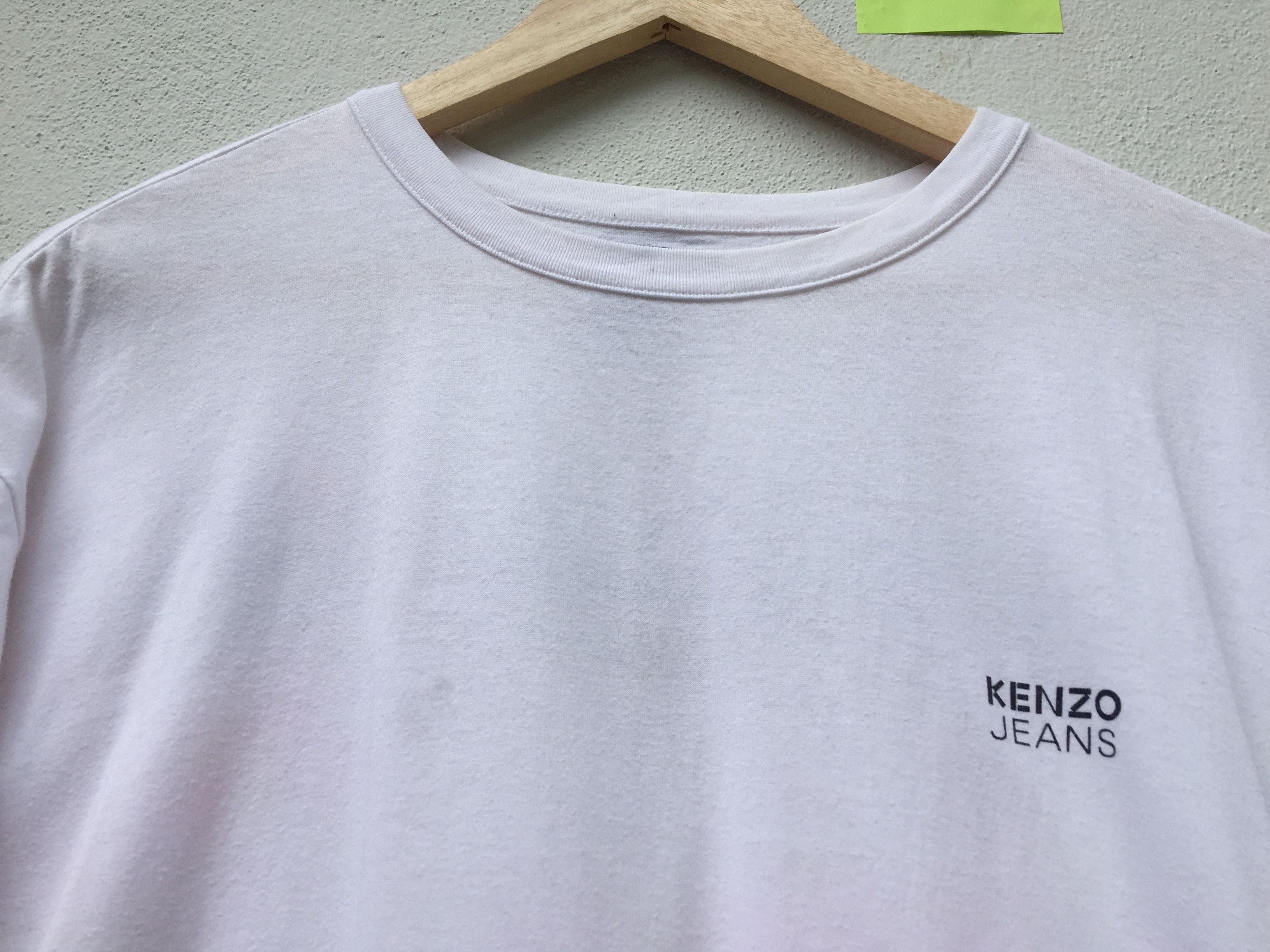 Kenzo Rare Vintage 90s White KENZO Jeans Logo Tee Size US L / EU 52-54 / 3 - 4 Thumbnail