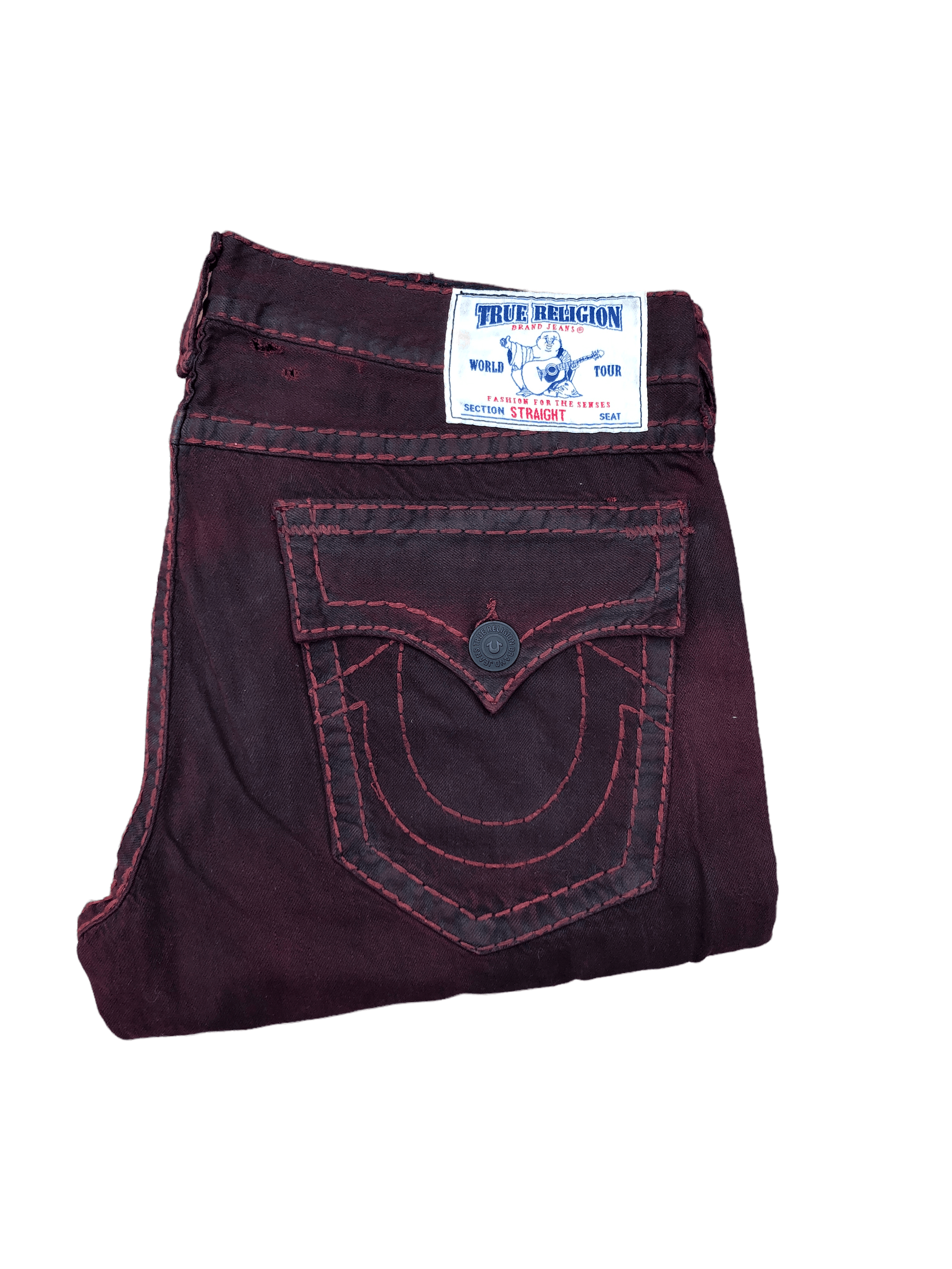 True Religion × Vintage Vintage True Religion Jeans Size 38 STRAIGHT Red Size US 38 / EU 54 - 6 Thumbnail