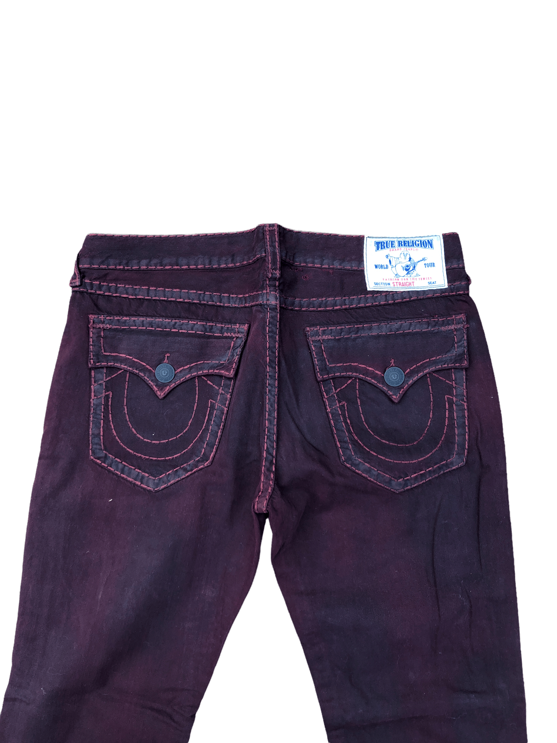 True Religion × Vintage Vintage True Religion Jeans Size 38 STRAIGHT Red Size US 38 / EU 54 - 11 Thumbnail