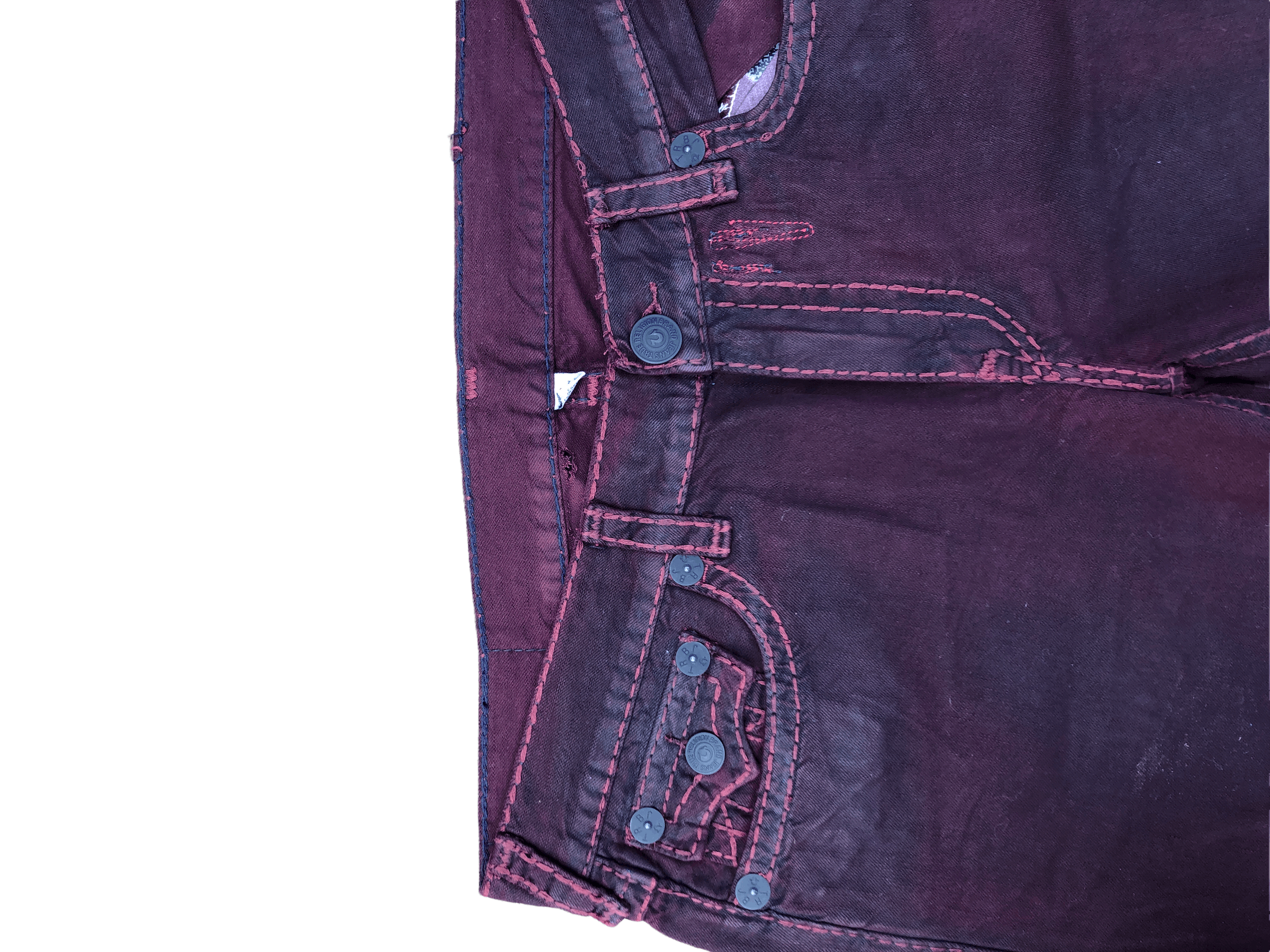 True Religion × Vintage Vintage True Religion Jeans Size 38 STRAIGHT Red Size US 38 / EU 54 - 15 Thumbnail