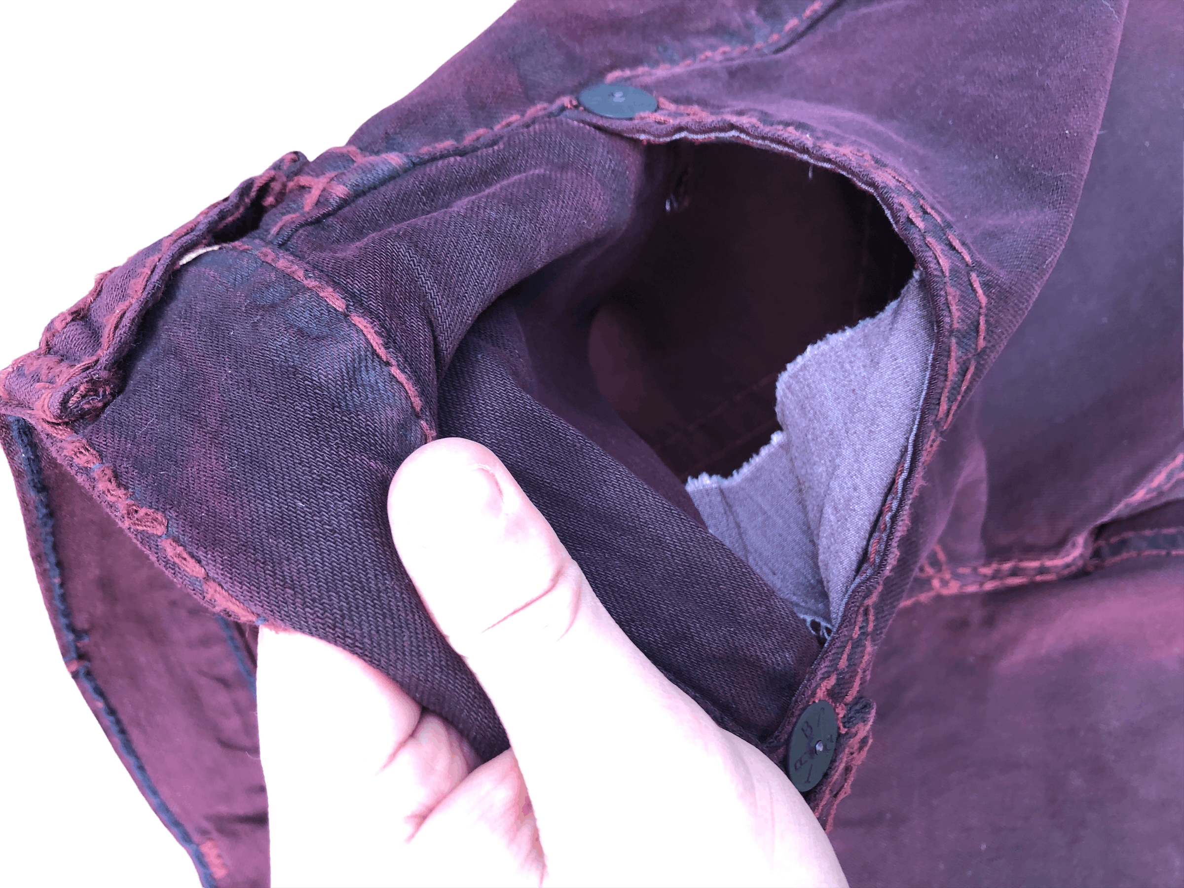 True Religion × Vintage Vintage True Religion Jeans Size 38 STRAIGHT Red Size US 38 / EU 54 - 17 Thumbnail