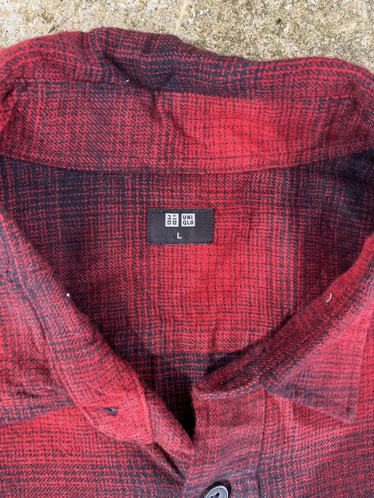 Seditionaries Uniqlo shadow plaid button up shirts Size US L / EU 52-54 / 3 - 7 Thumbnail