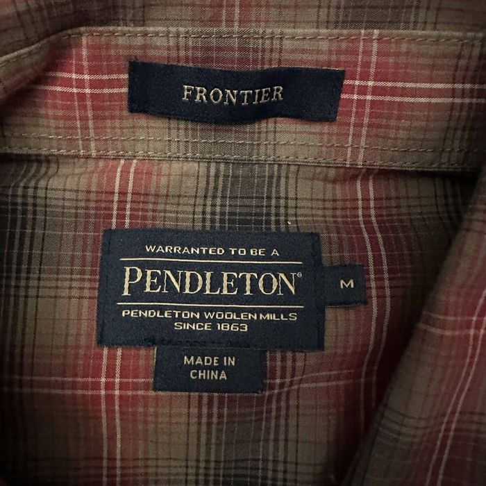 Pendleton Pendleton Frontier Brown Plaid Western Pearl Snap Shirt | Grailed