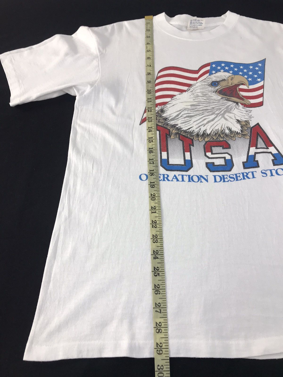 Vintage Vintage Usa Operation Desert Storm Big Logo Eagle Tee Size US L / EU 52-54 / 3 - 11 Thumbnail