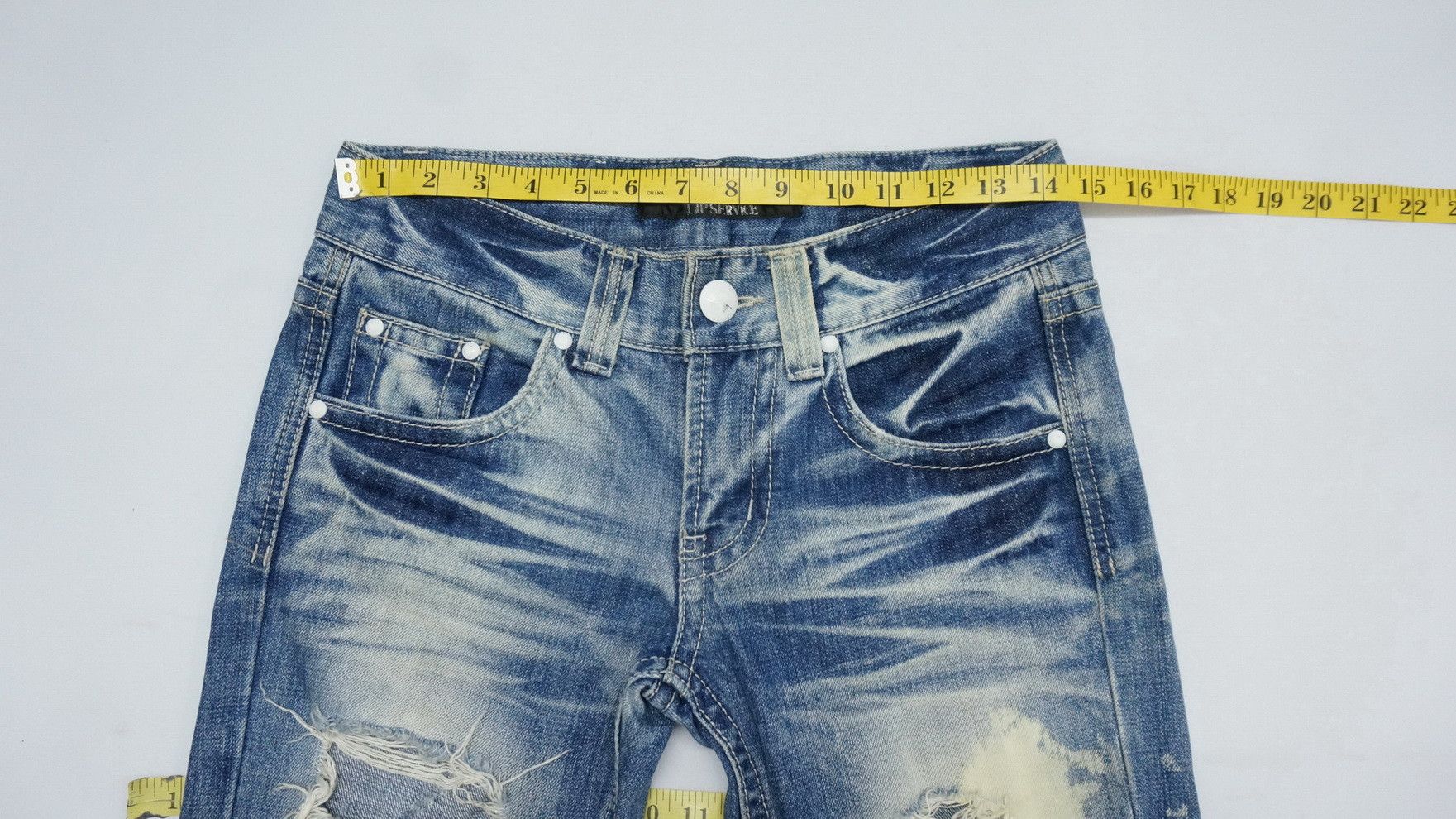 Lip Service Vintage LIP SERVICE Ripped Skinny Women's Jeans Size 28" / US 6 / IT 42 - 13 Thumbnail