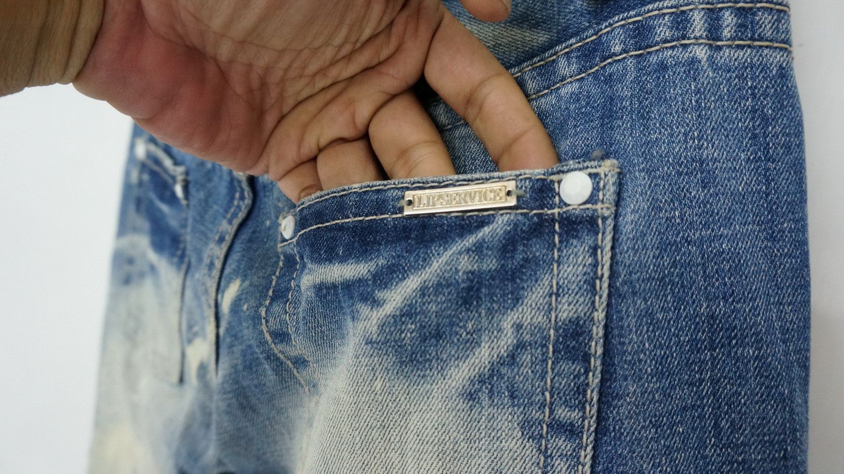 Lip Service Vintage LIP SERVICE Ripped Skinny Women's Jeans Size 28" / US 6 / IT 42 - 10 Thumbnail