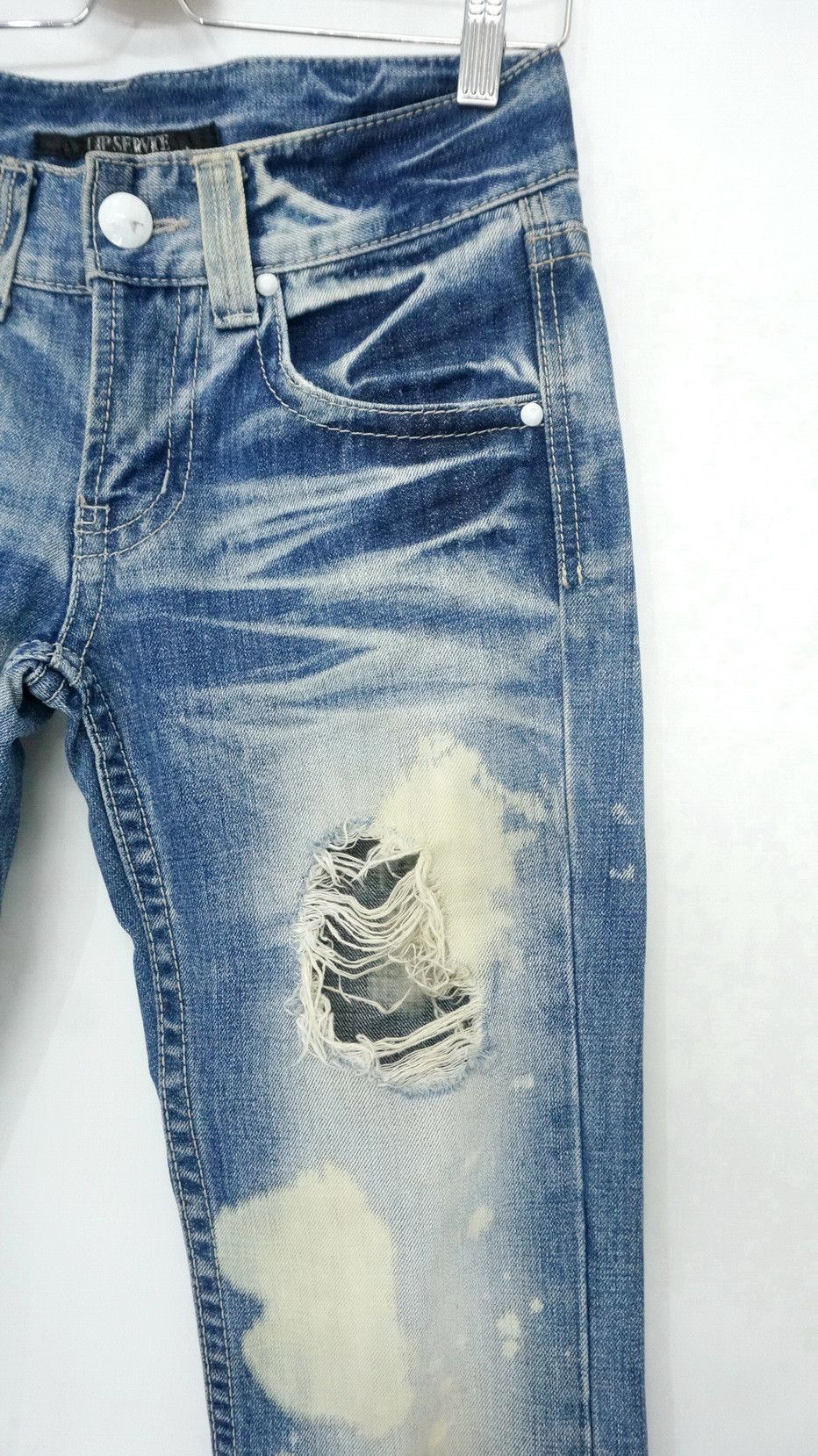 Lip Service Vintage LIP SERVICE Ripped Skinny Women's Jeans Size 28" / US 6 / IT 42 - 5 Thumbnail