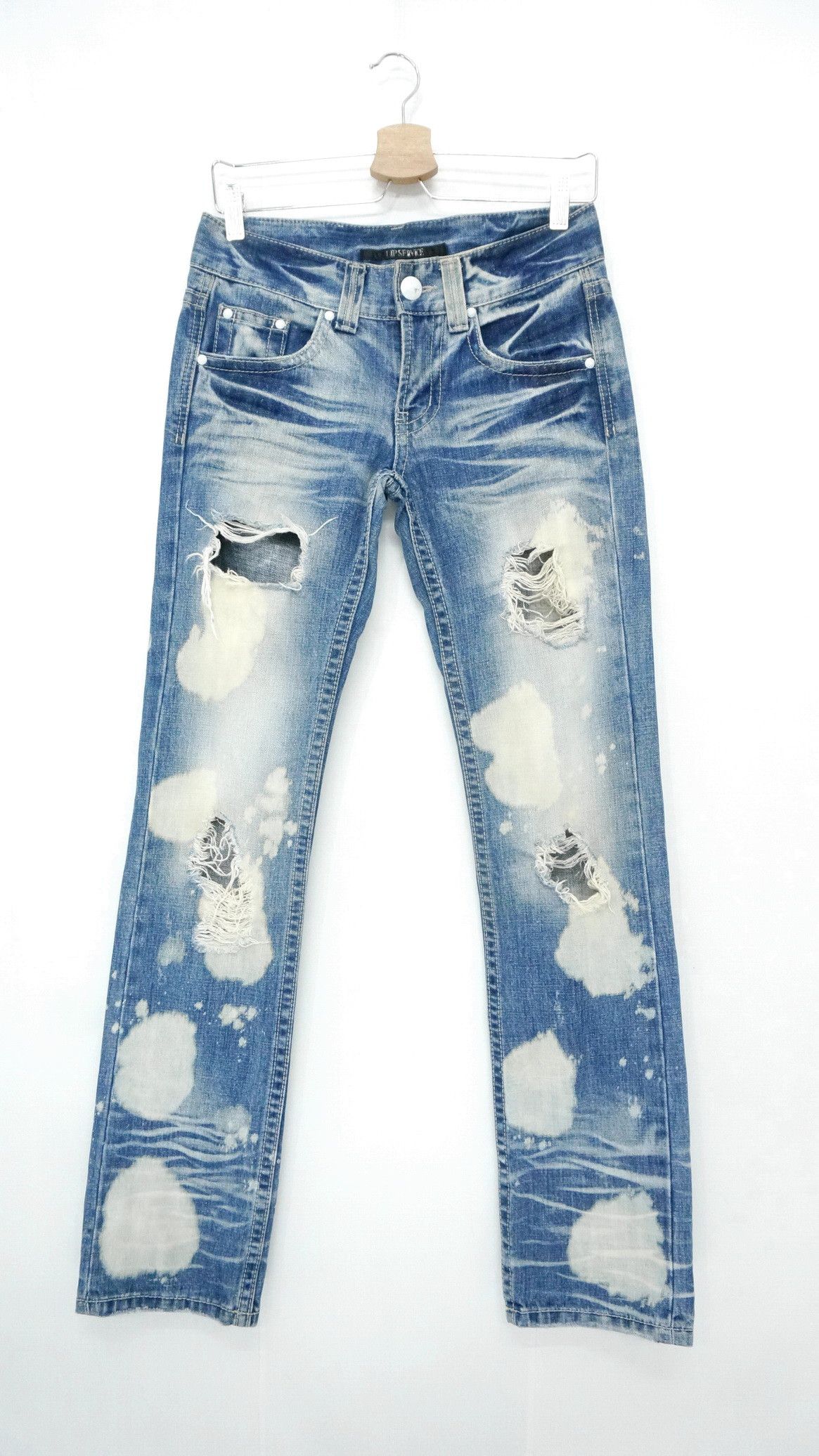 Lip Service Vintage LIP SERVICE Ripped Skinny Women's Jeans Size 28" / US 6 / IT 42 - 1 Thumbnail