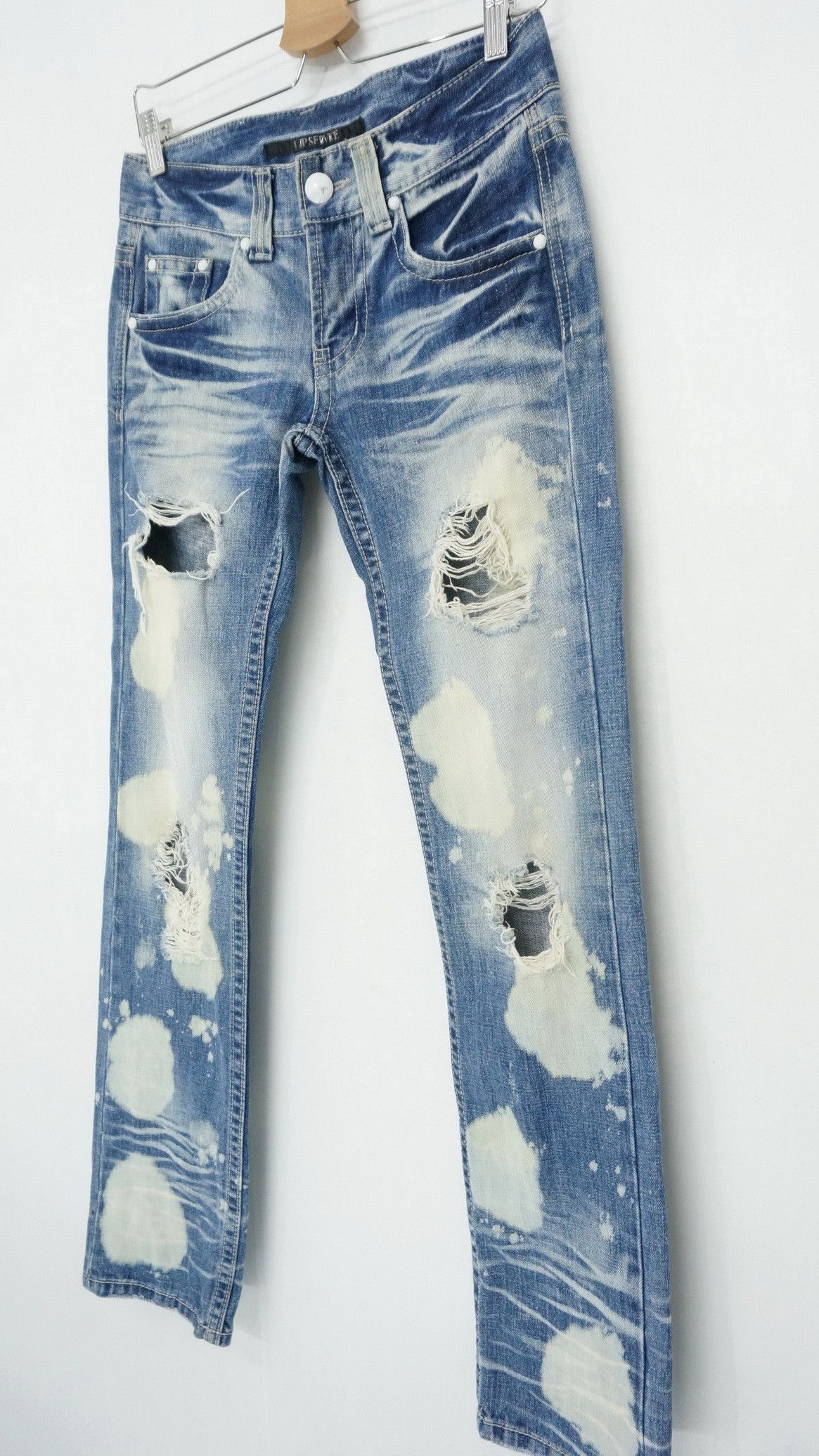 Lip Service Vintage LIP SERVICE Ripped Skinny Women's Jeans Size 28" / US 6 / IT 42 - 3 Thumbnail