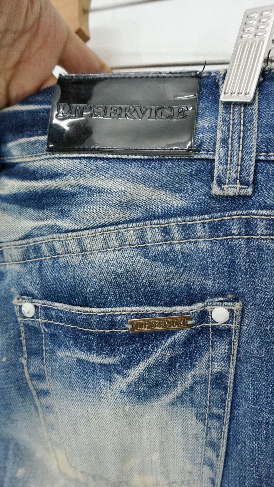 Lip Service Vintage LIP SERVICE Ripped Skinny Women's Jeans Size 28" / US 6 / IT 42 - 9 Thumbnail