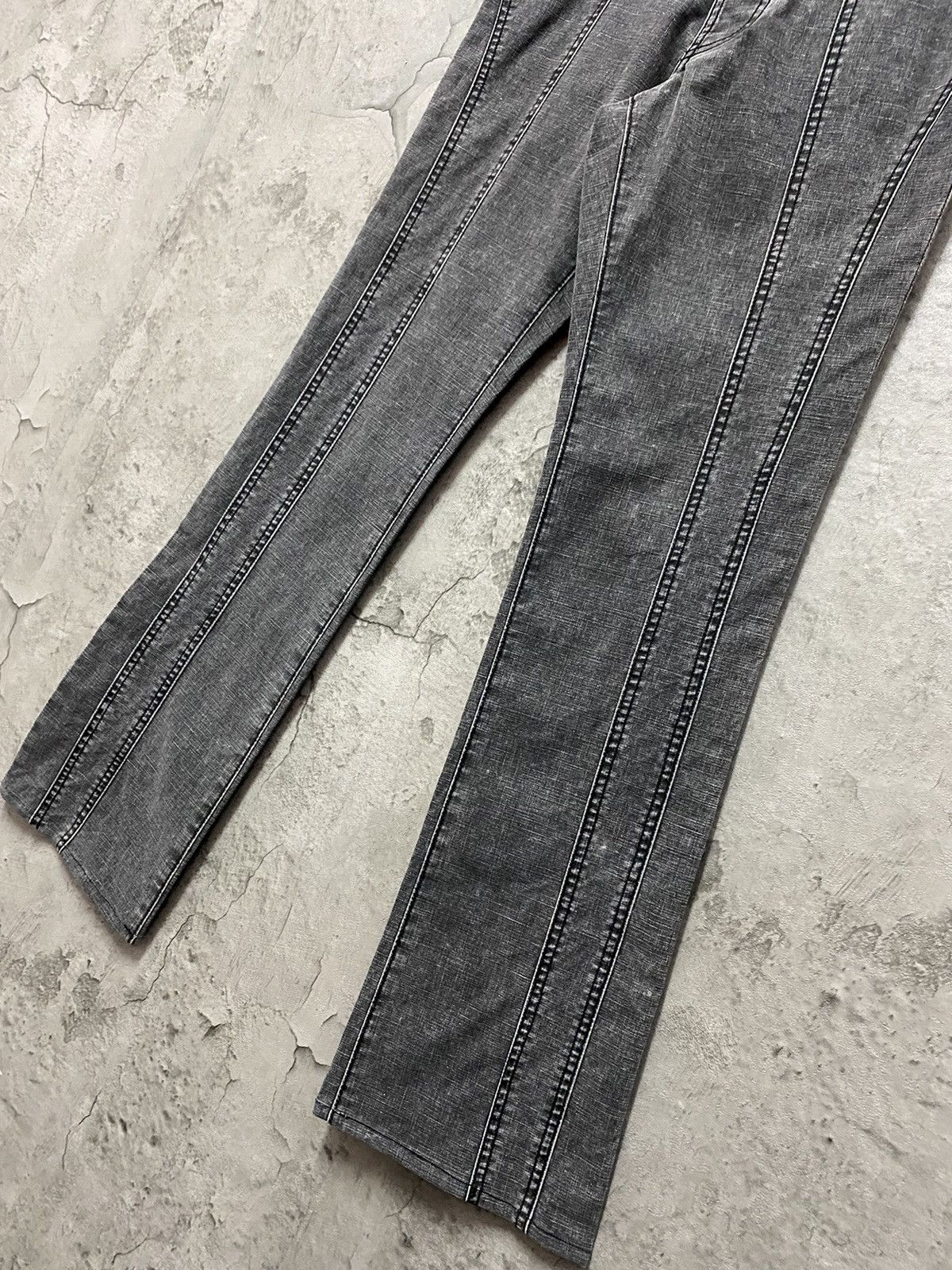 5351 POUR LES HOMMES × Japanese Brand 5351 Pour Less Homme Reconstructed Flared Denim Pants Size US 29 - 8 Thumbnail