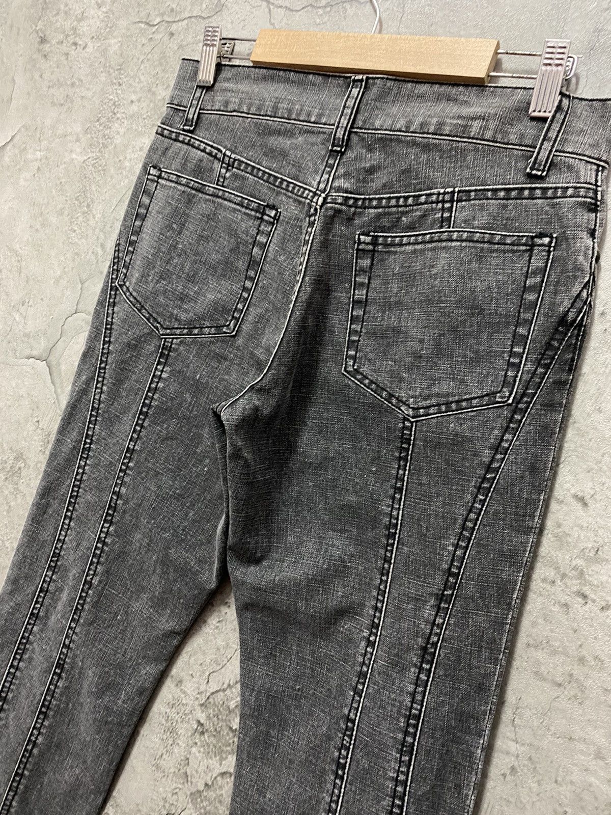 5351 POUR LES HOMMES × Japanese Brand 5351 Pour Less Homme Reconstructed Flared Denim Pants Size US 29 - 11 Thumbnail