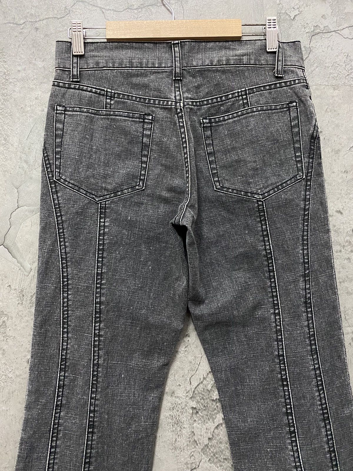5351 POUR LES HOMMES × Japanese Brand 5351 Pour Less Homme Reconstructed Flared Denim Pants Size US 29 - 9 Thumbnail