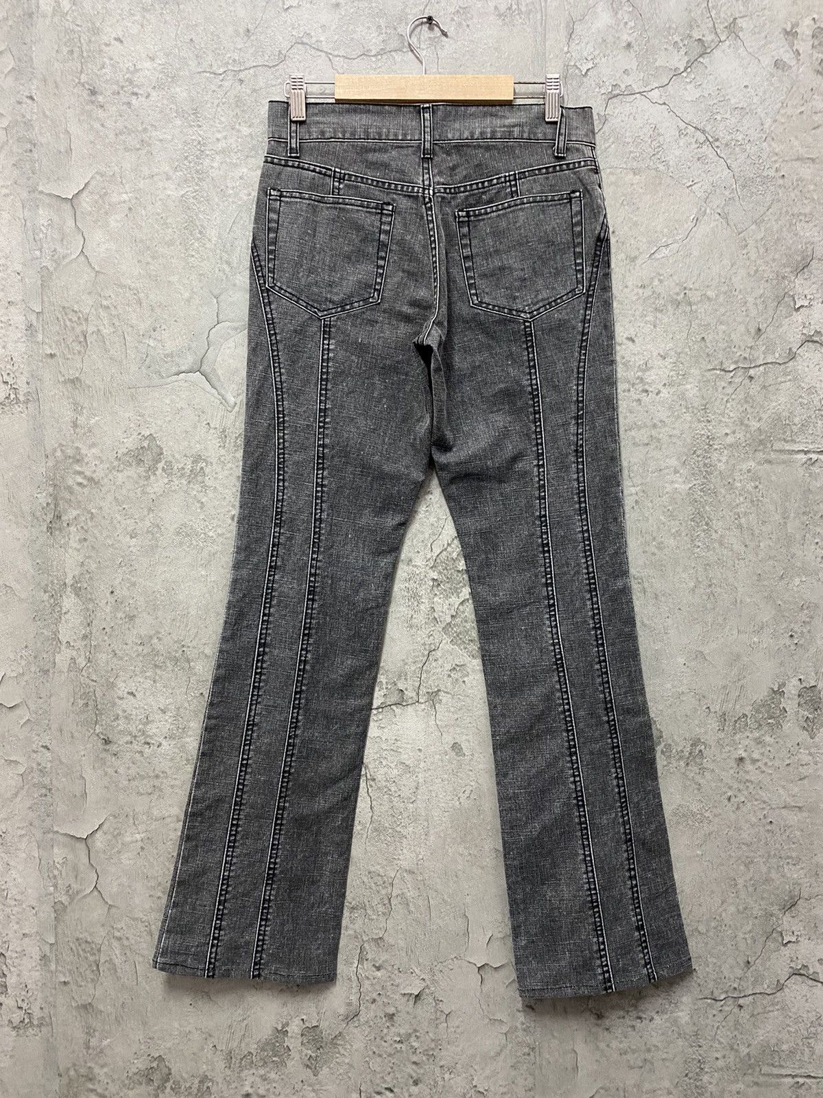 5351 POUR LES HOMMES × Japanese Brand 5351 Pour Less Homme Reconstructed Flared Denim Pants Size US 29 - 2 Thumbnail