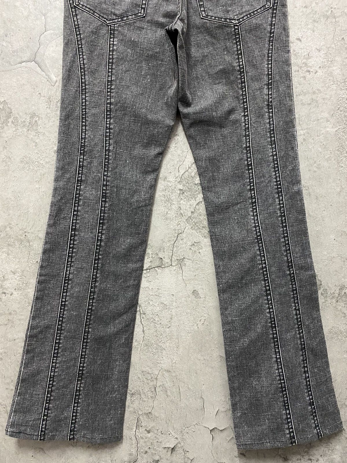 5351 POUR LES HOMMES × Japanese Brand 5351 Pour Less Homme Reconstructed Flared Denim Pants Size US 29 - 10 Thumbnail