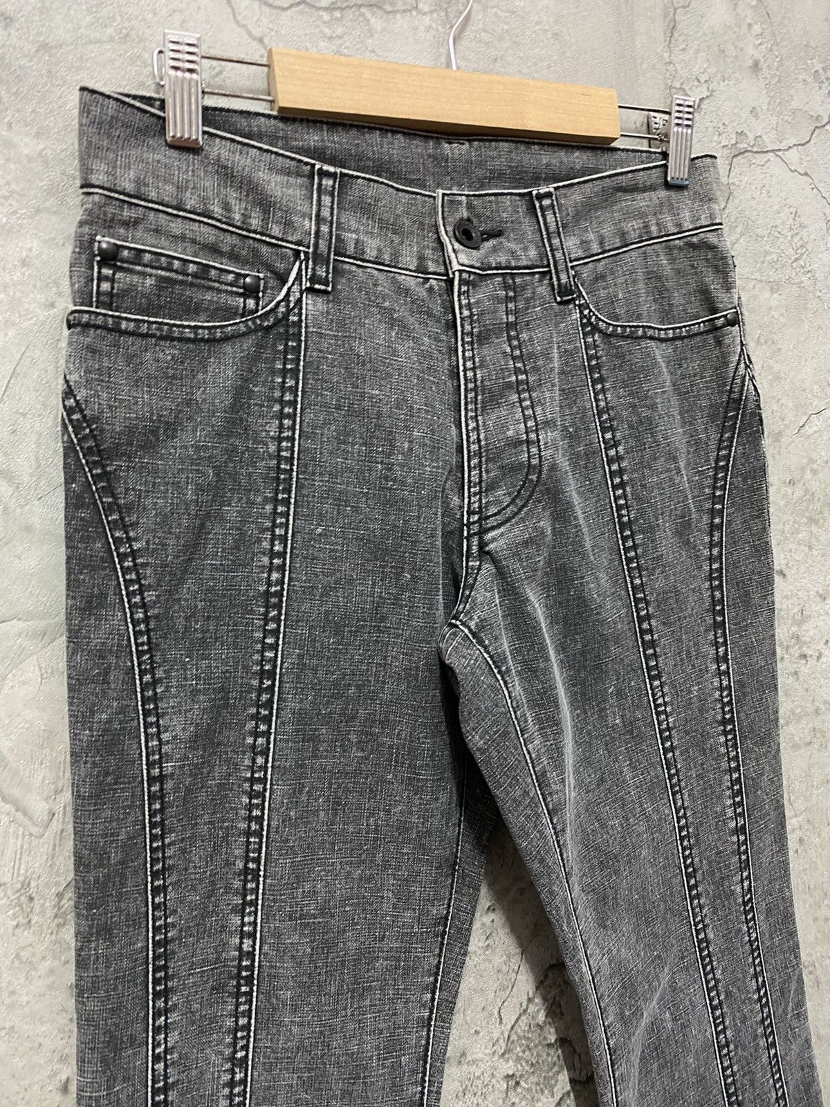 5351 POUR LES HOMMES × Japanese Brand 5351 Pour Less Homme Reconstructed Flared Denim Pants Size US 29 - 6 Thumbnail