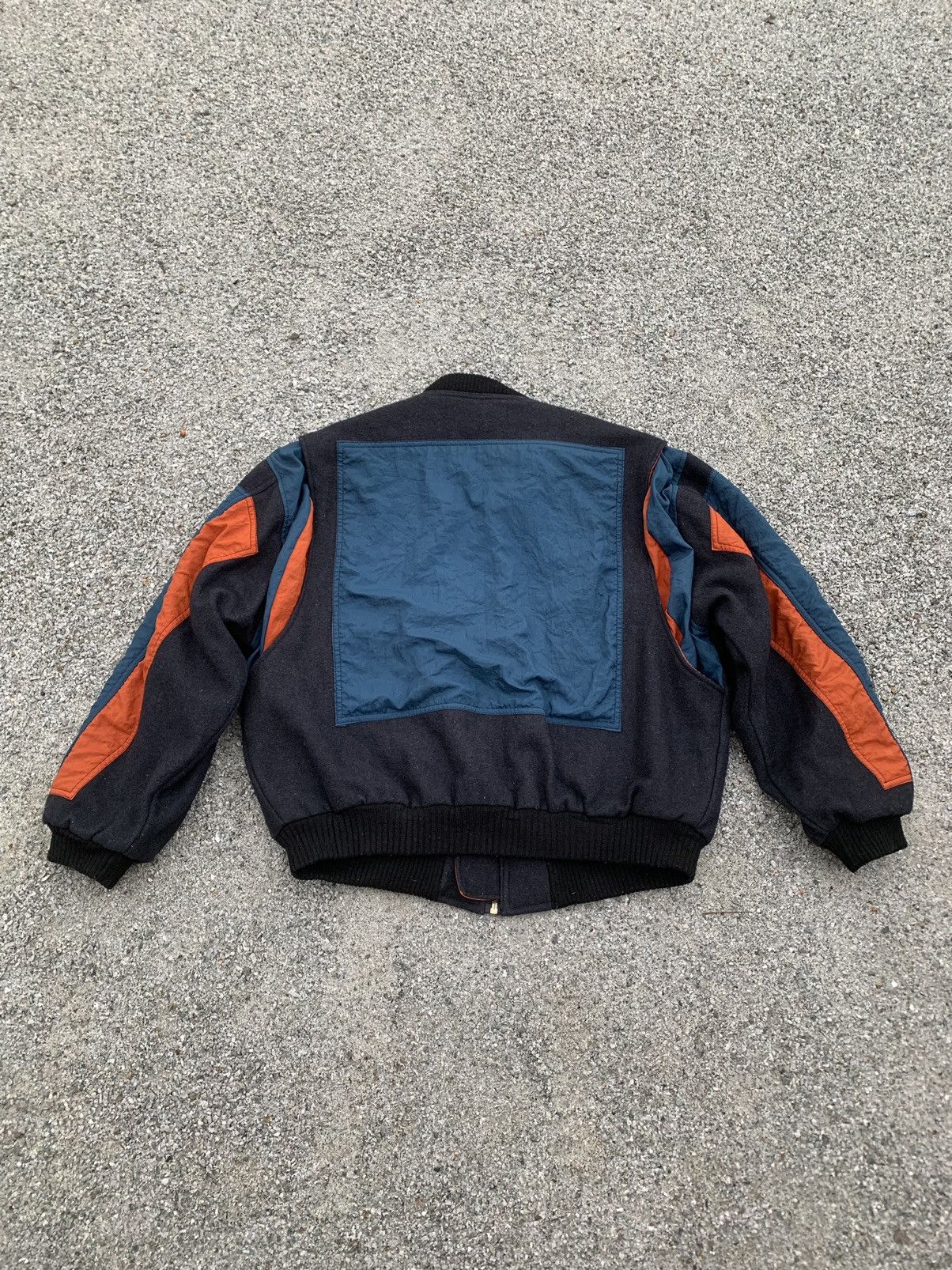Vintage Vintage Zip Up Wool Bombers Jacket Size US XL / EU 56 / 4 - 1 Thumbnail