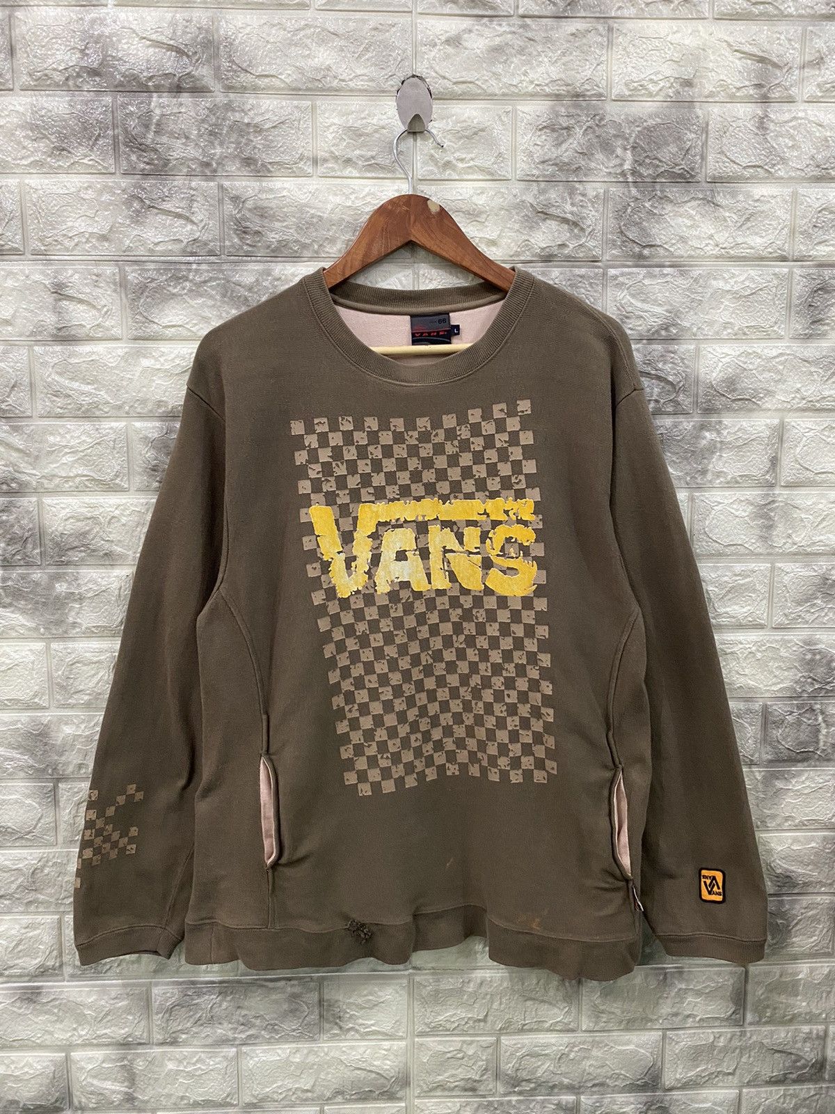 Vans × Vintage Vintage Vans Big Logo Sweater Size US L / EU 52-54 / 3 - 1 Thumbnail