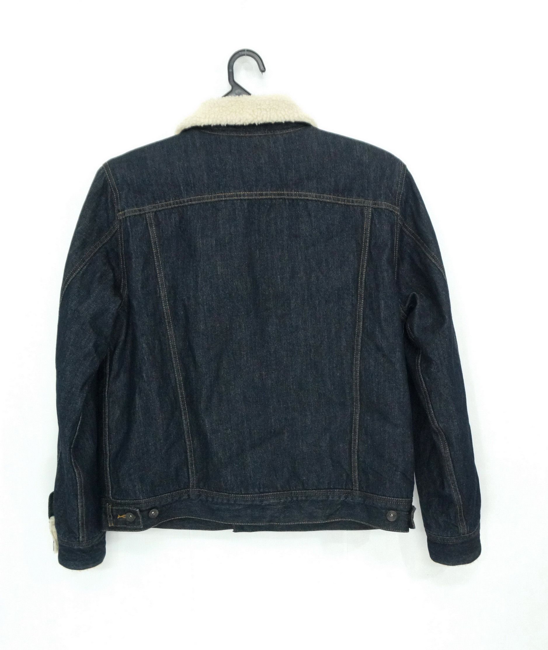 Japanese Brand 🔥🇯🇵 Japan GU Sherpa Indigo Denim Jacket Size US M / EU 48-50 / 2 - 2 Thumbnail