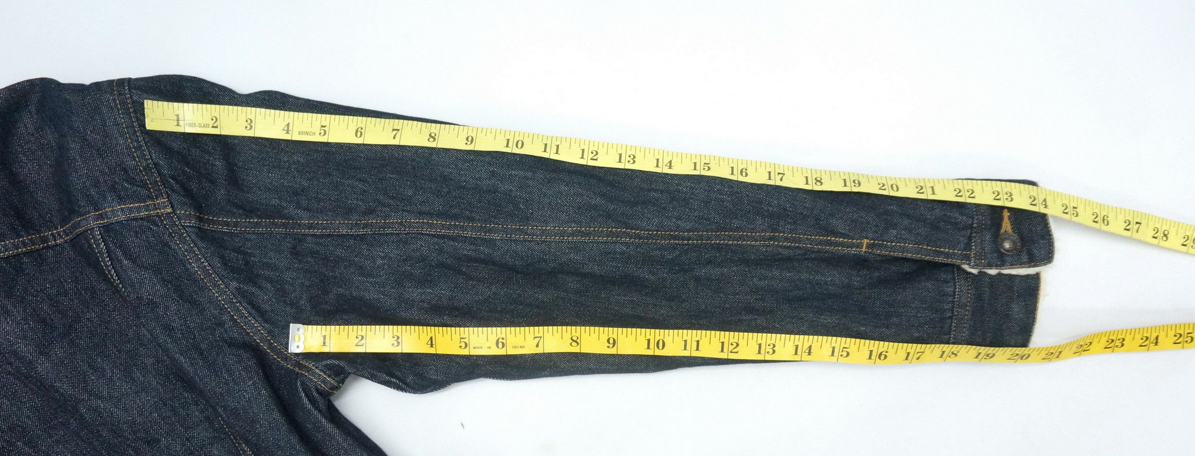 Japanese Brand 🔥🇯🇵 Japan GU Sherpa Indigo Denim Jacket Size US M / EU 48-50 / 2 - 12 Thumbnail