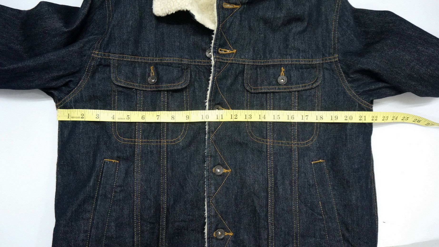 Japanese Brand 🔥🇯🇵 Japan GU Sherpa Indigo Denim Jacket Size US M / EU 48-50 / 2 - 9 Thumbnail