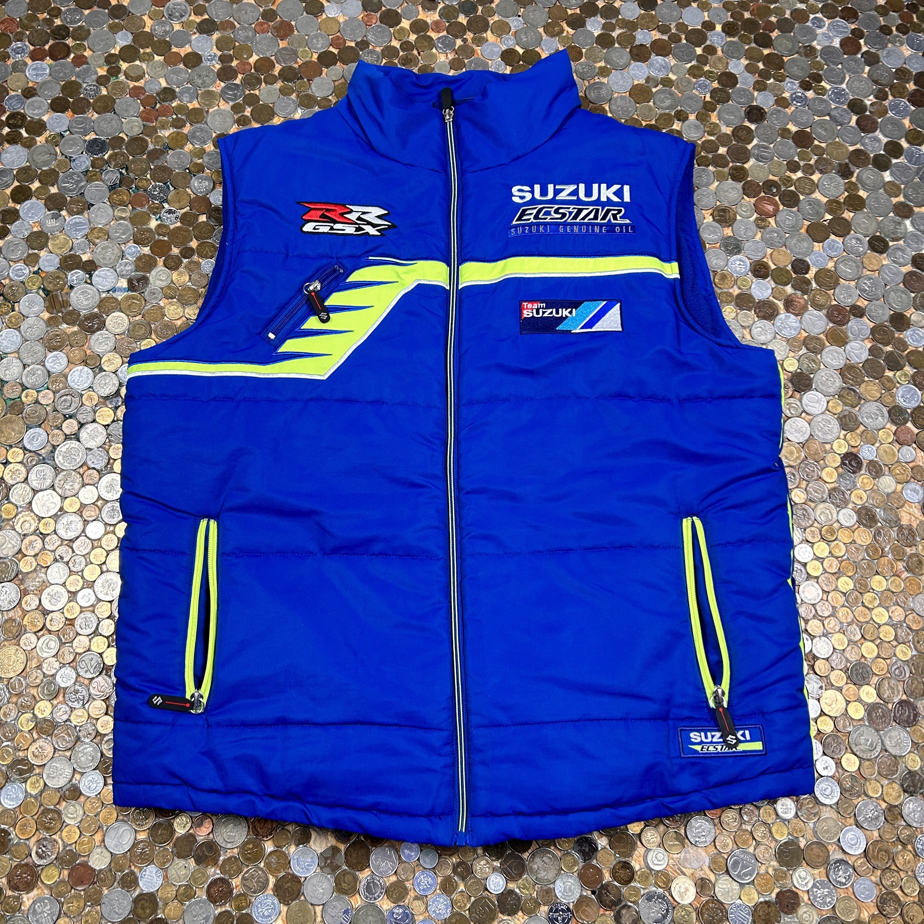 Image of Suzuki Vintage Puffer Vest 90's in Blue, Men's (Size XL)