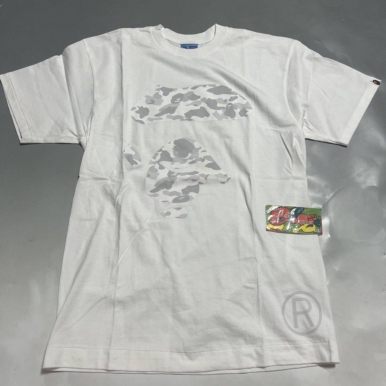 Bape Color Camo Ape Face Tee Size US L / EU 52-54 / 3 - 1 Thumbnail