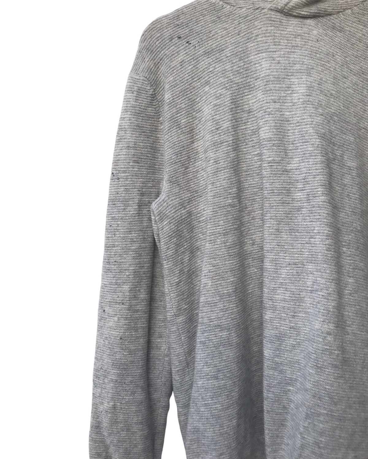 United Arrows United Arrows Distressed Wool & Cashmere Hoodie Sweater Size US S / EU 44-46 / 1 - 6 Thumbnail
